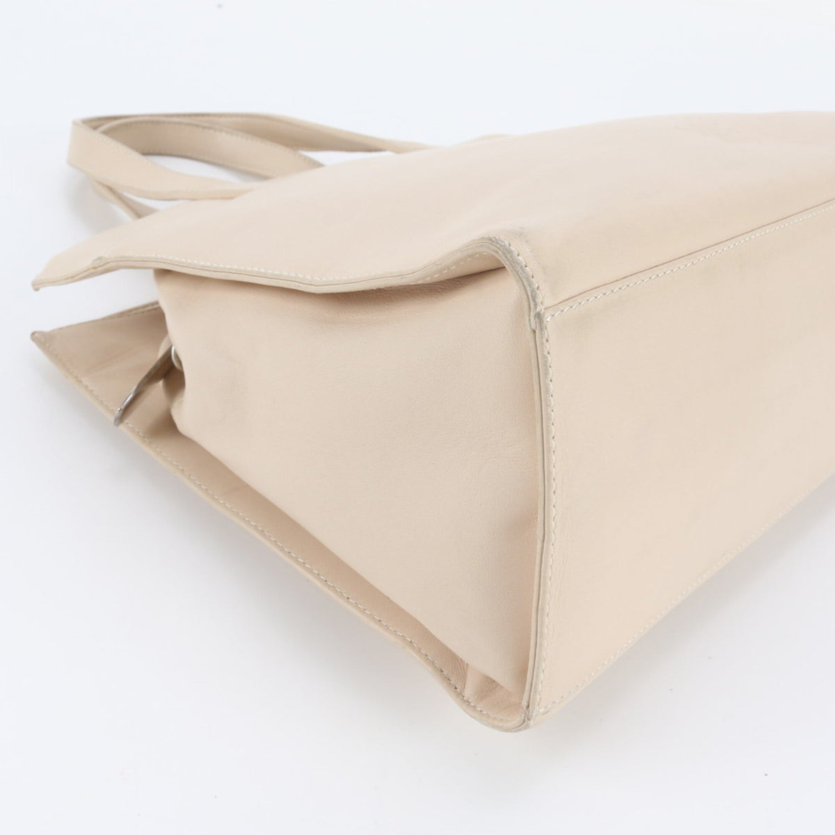 Loewe Beige Leather Handbag Tote Bag (Pre-Owned)