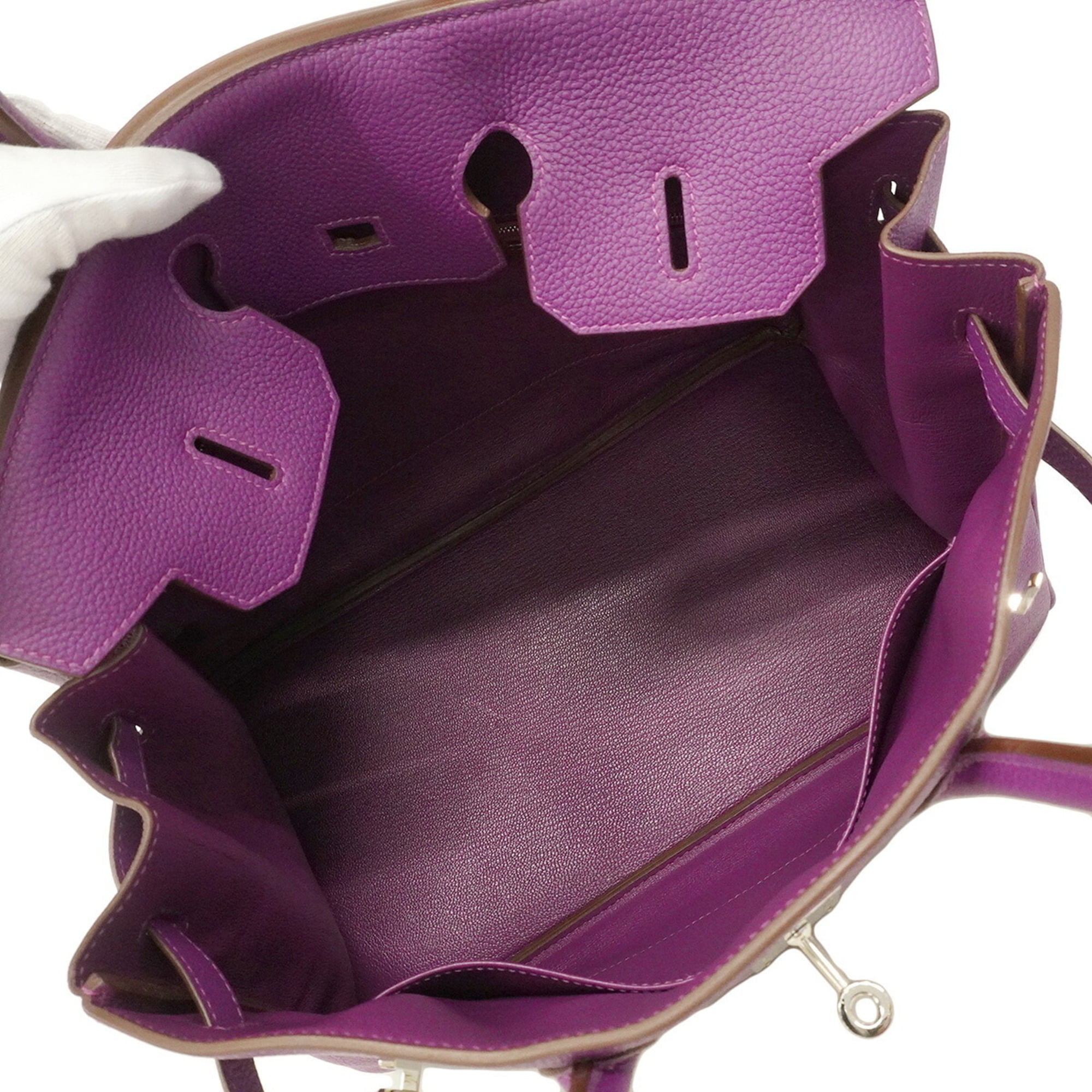 Hermes Anemone Togo Leather Handbag (Pre-Owned)
