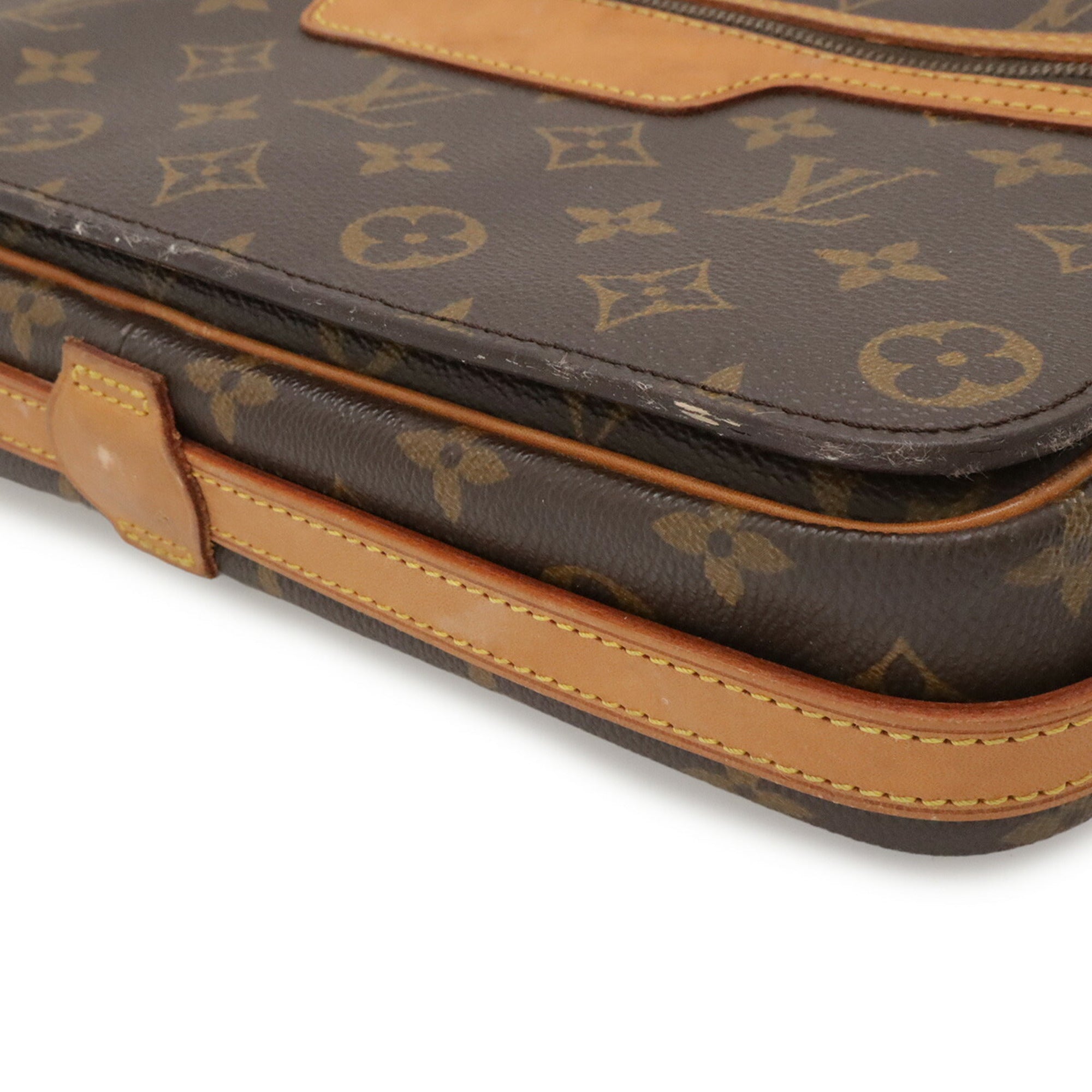 Louis Vuitton Brown Galle Monogram White Monogram Shoulder Bag (Pre-Owned)