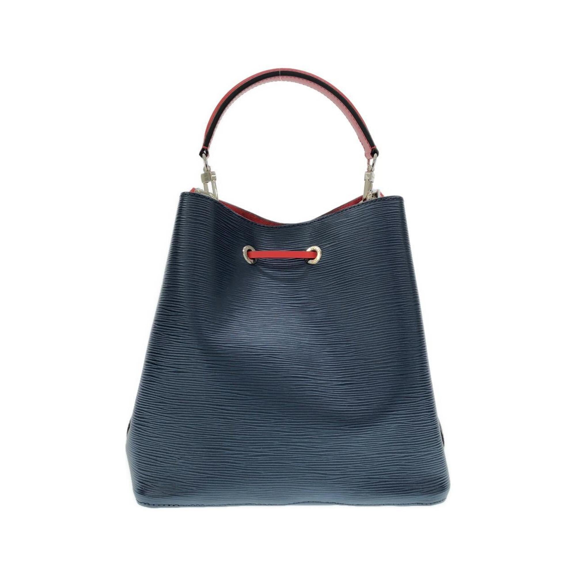 Louis Vuitton Dark Blue Indigo Leather Shoulder Bag (Pre-Owned)