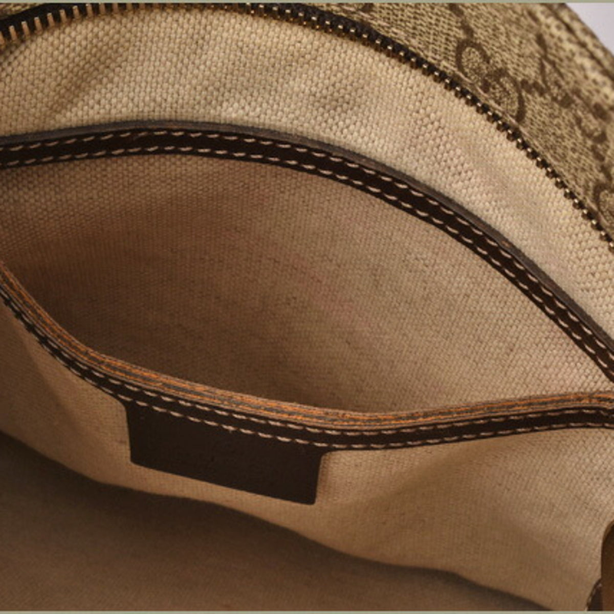 Gucci Beige Brown Gg Supreme Coated Canvas Messenger Bag Shoulder Bag (Pre-Owned)