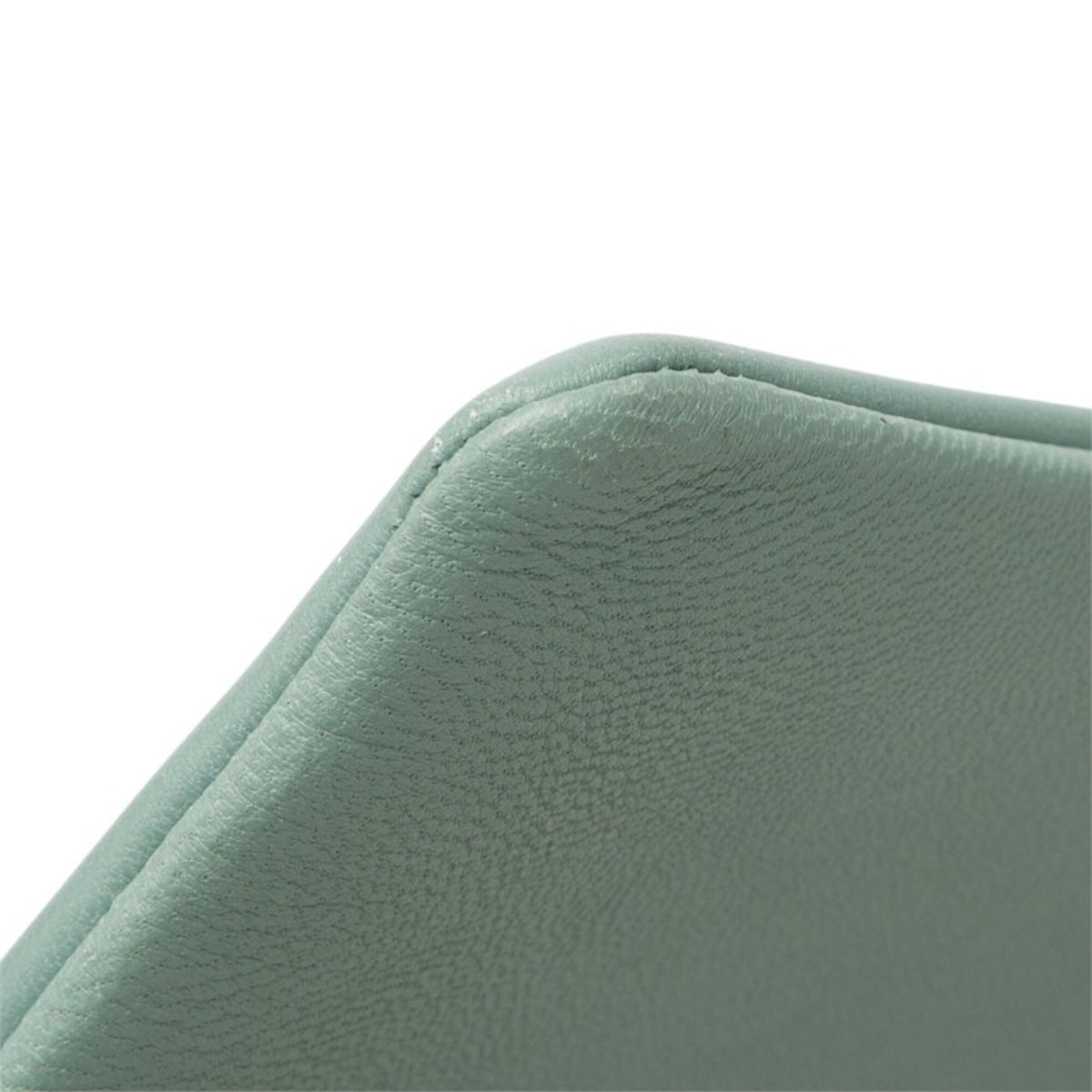 Celine Green Leather Clutch Bag Handbag (Pre-Owned)