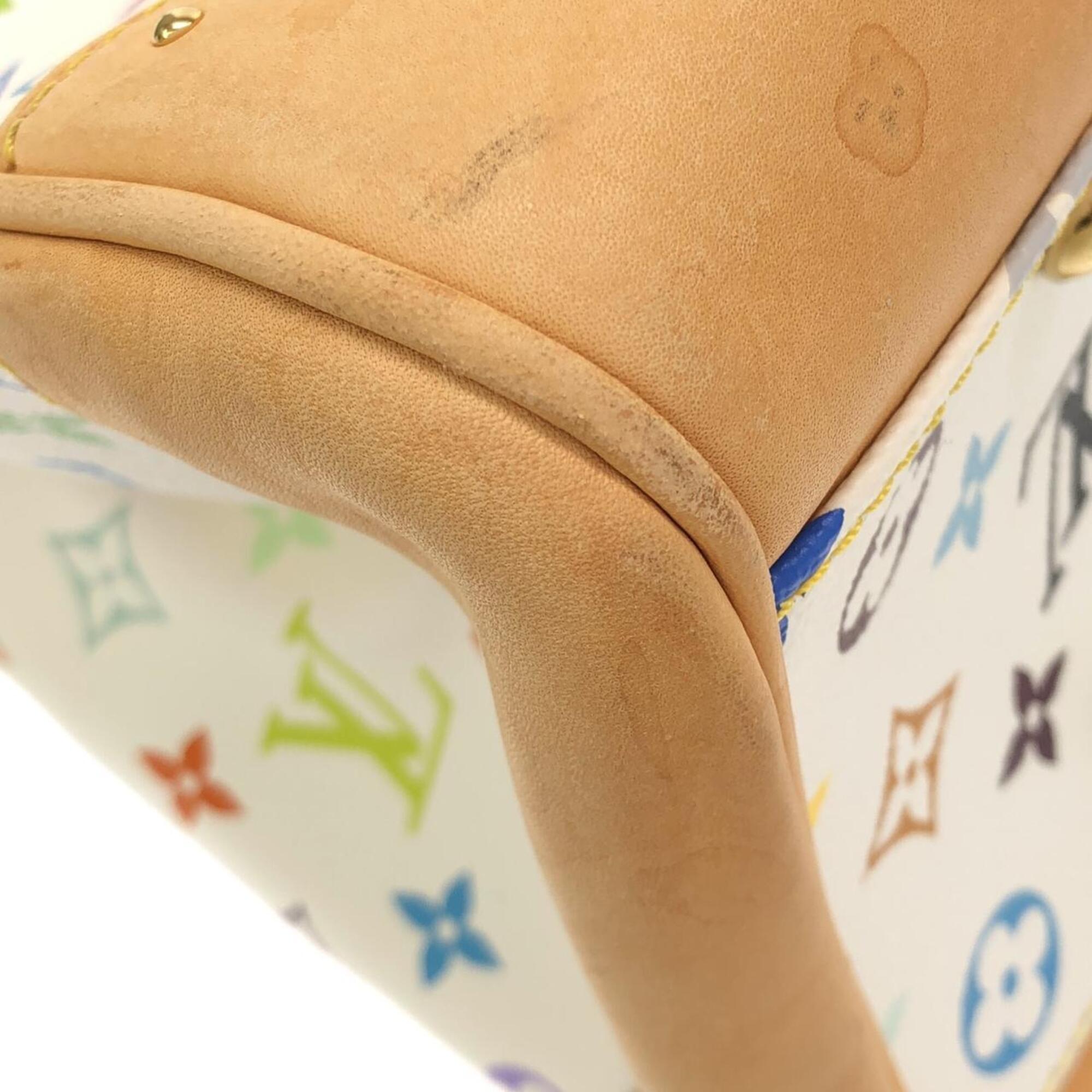 Louis Vuitton White Coated Canvas Handbag (Pre-Owned)