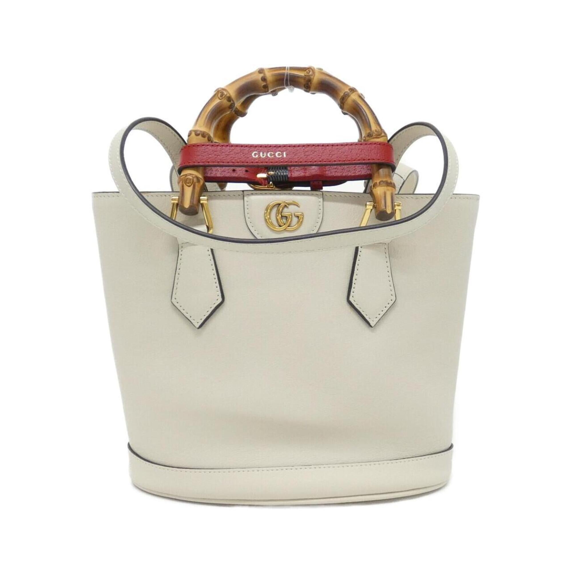 Gucci White Leather Handbag (Pre-Owned)