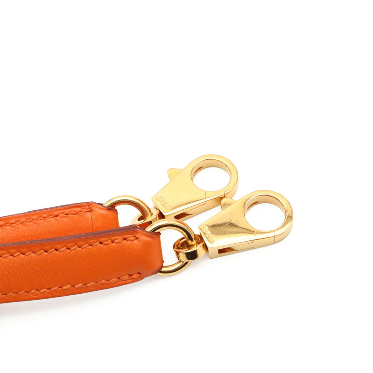 Hermes Orange Gulliver Leather Handbag Shoulder Bag (Pre-Owned)