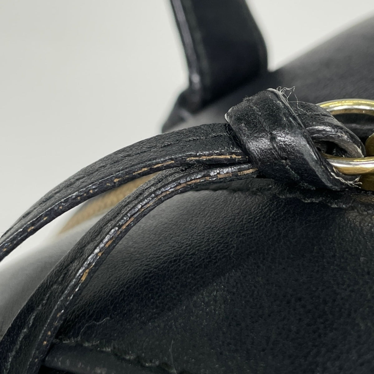 Gucci Gg Marmont Black Leather Backpack (Pre-Owned)