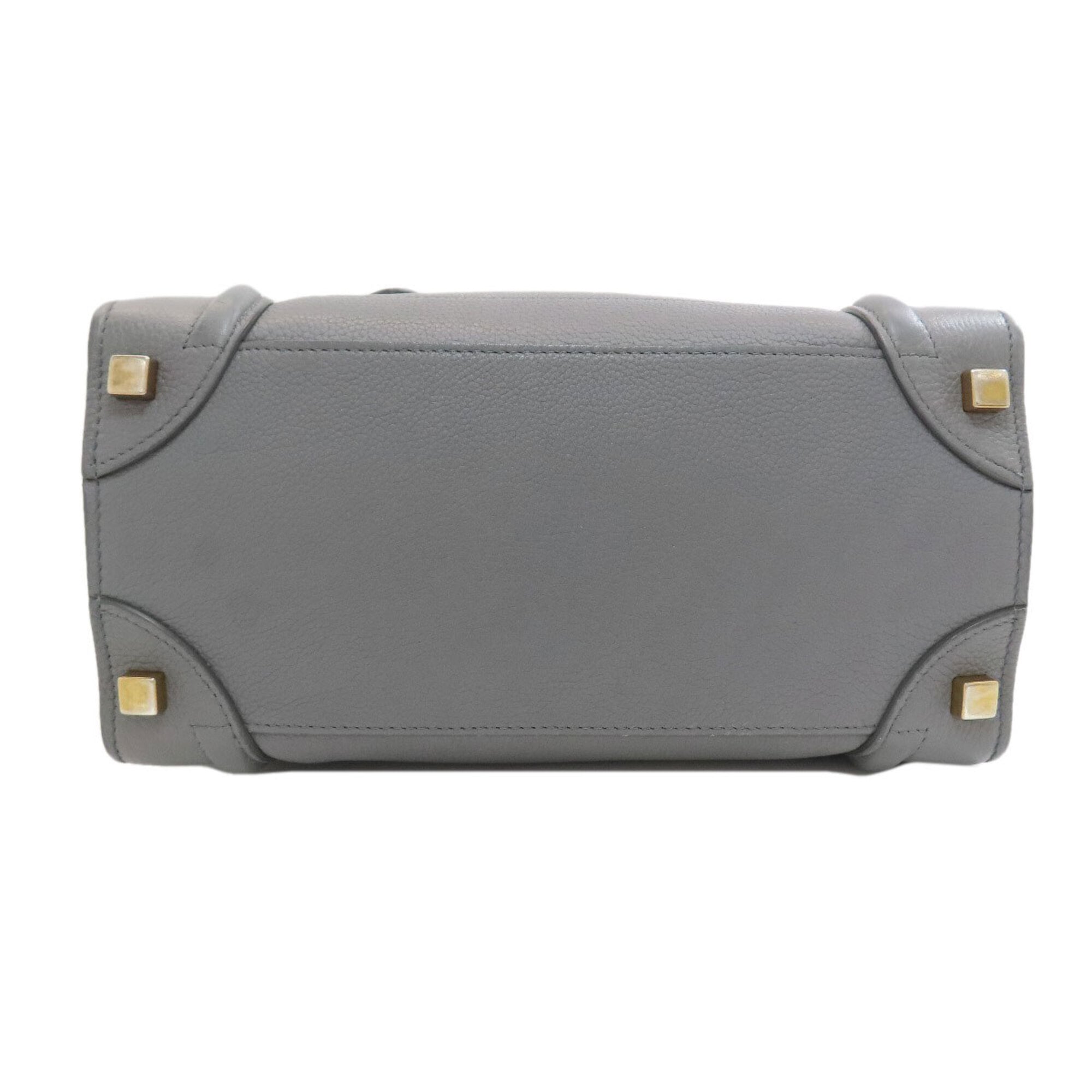 Celine Gray Leather Handbag (Pre-Owned)