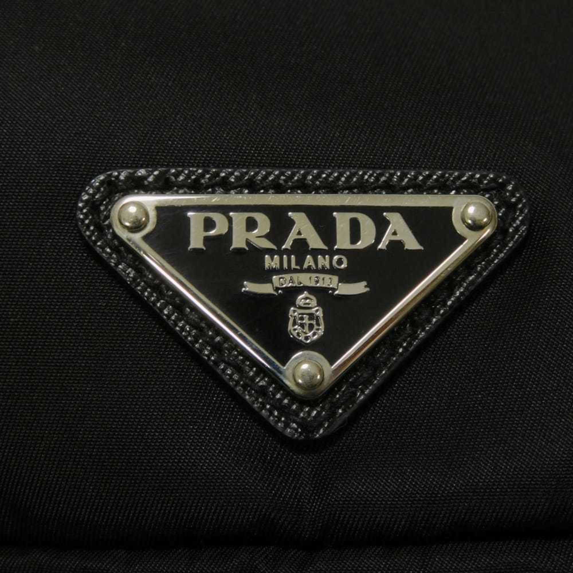 Prada Black Nero Nylon Clutch Bag (Pre-Owned)
