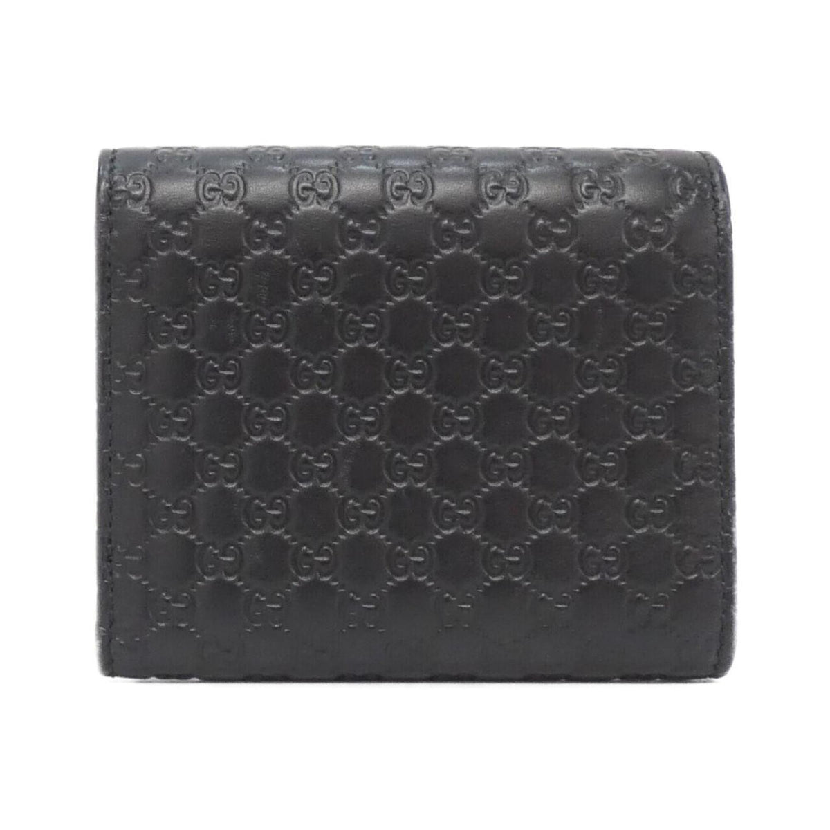 Gucci Black Micro Gg Leather Wallet (Tri-Fold) (Pre-Owned)