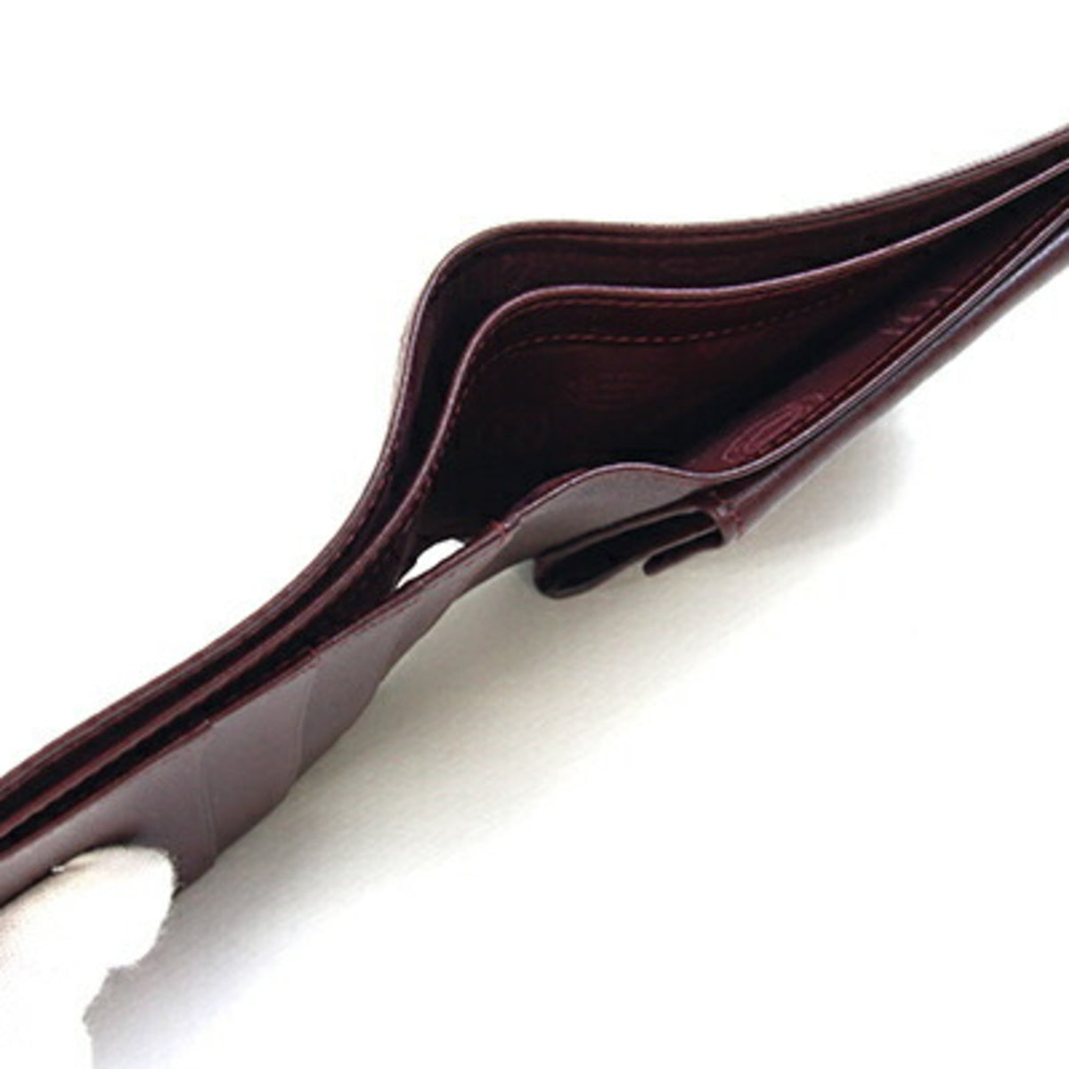Cartier Must Bordeaux Leather Wallet (Bi-Fold) (Pre-Owned)