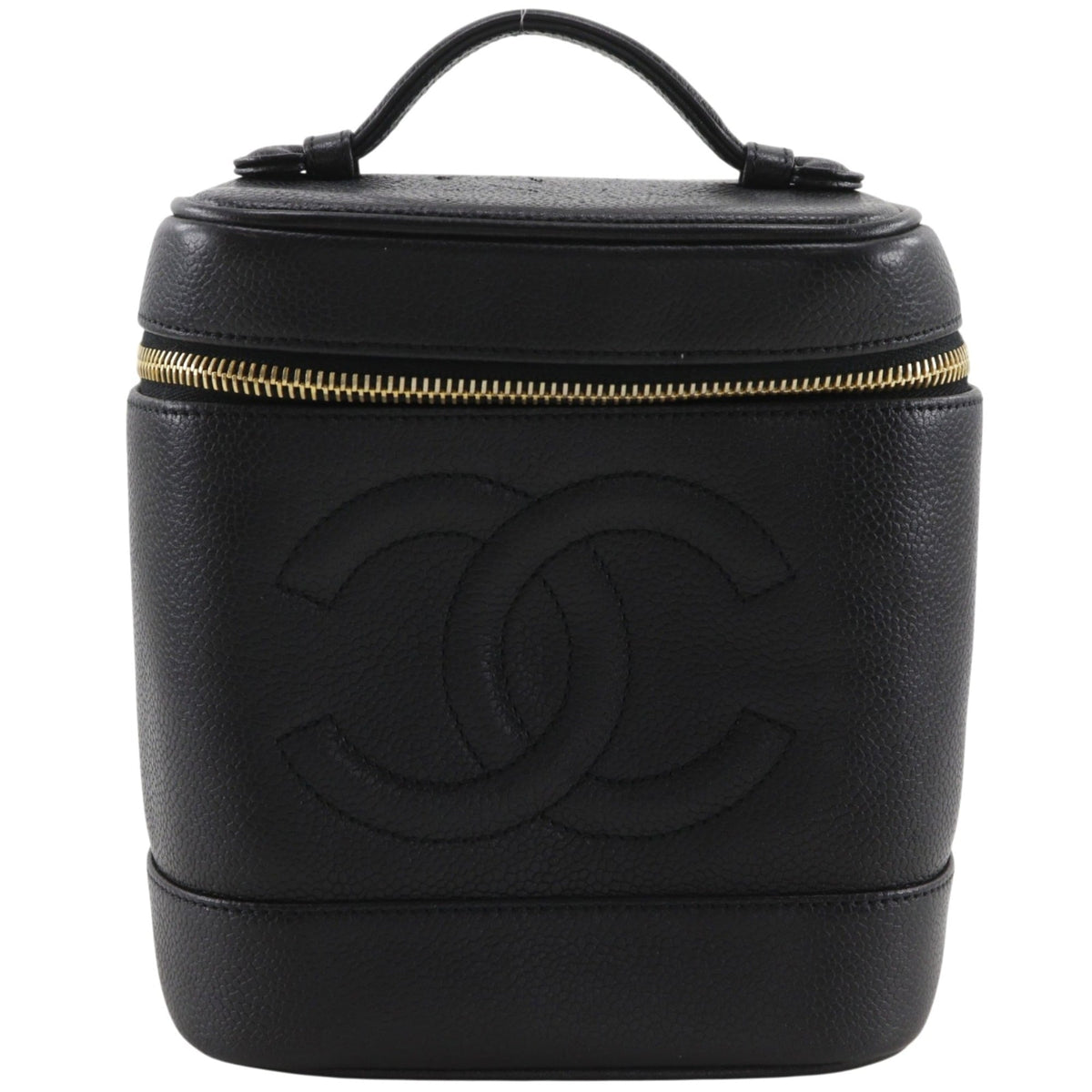 Chanel Black Grained Calfskin (Pre-Owned)