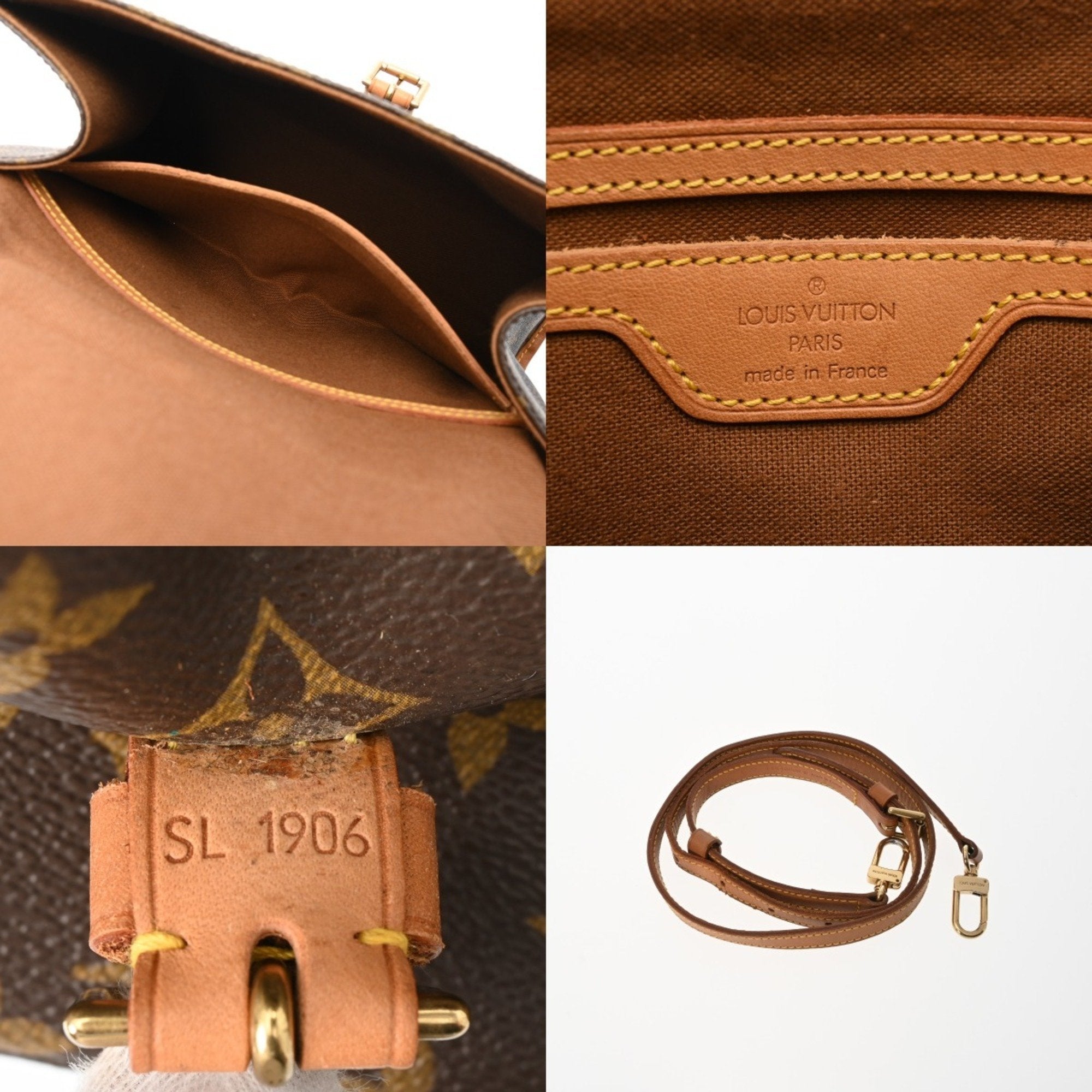 Louis Vuitton Brown Monogram Canvas Handbag (Pre-Owned)