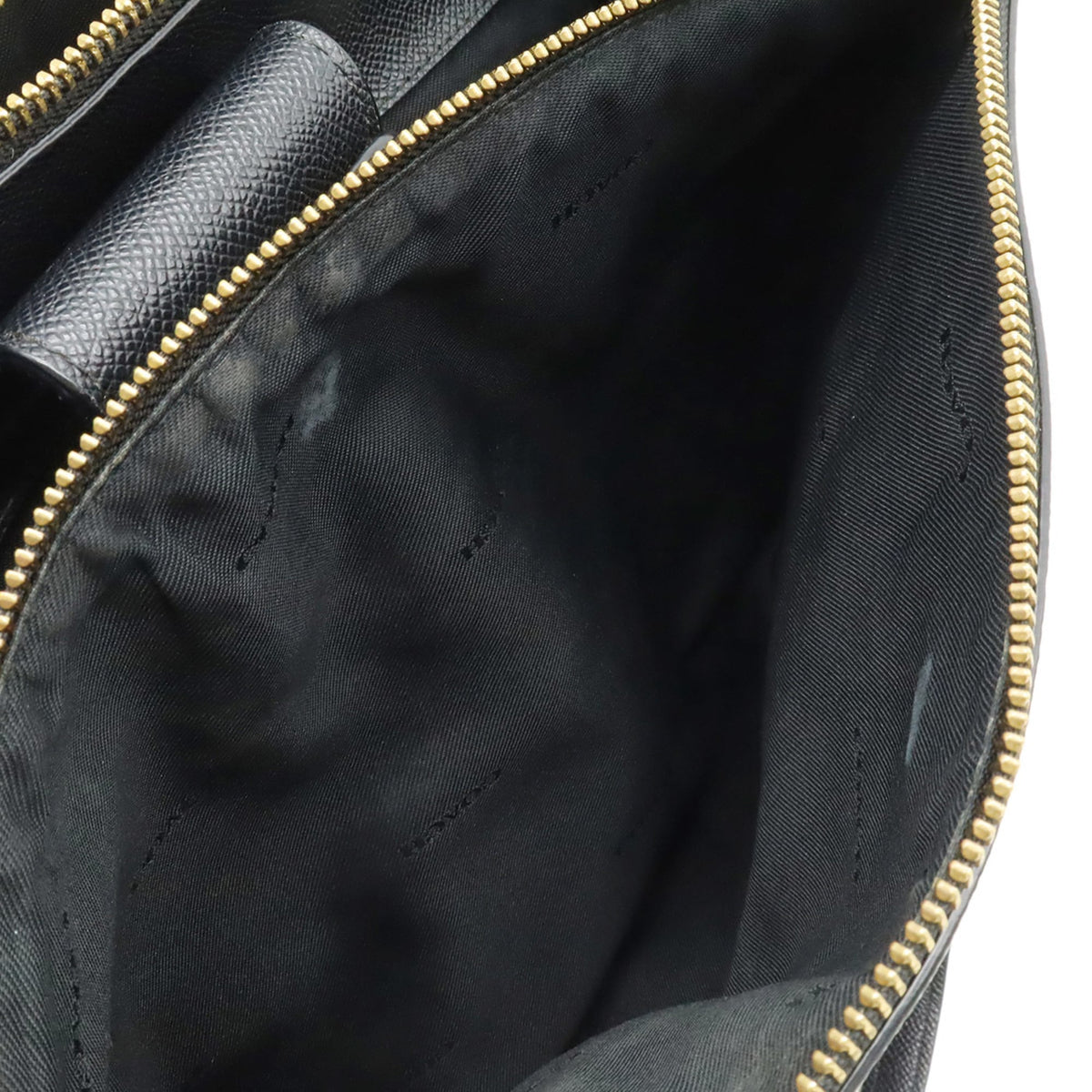 Coach Black Leather Shoulder Bag Tote Bag (Pre-Owned)