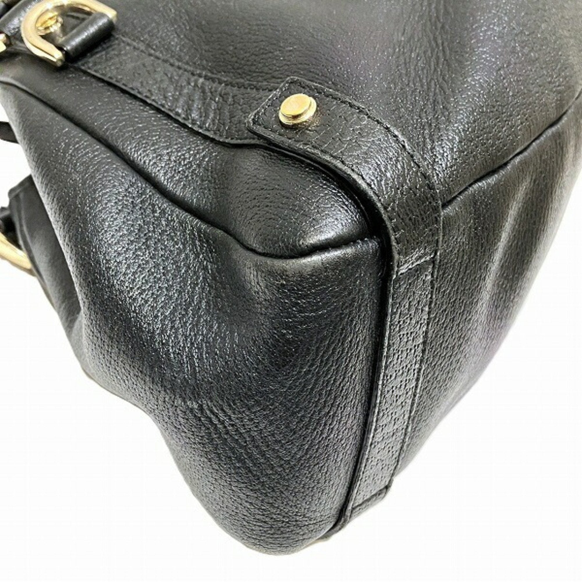Gucci Black Leather Tote Bag (Pre-Owned)