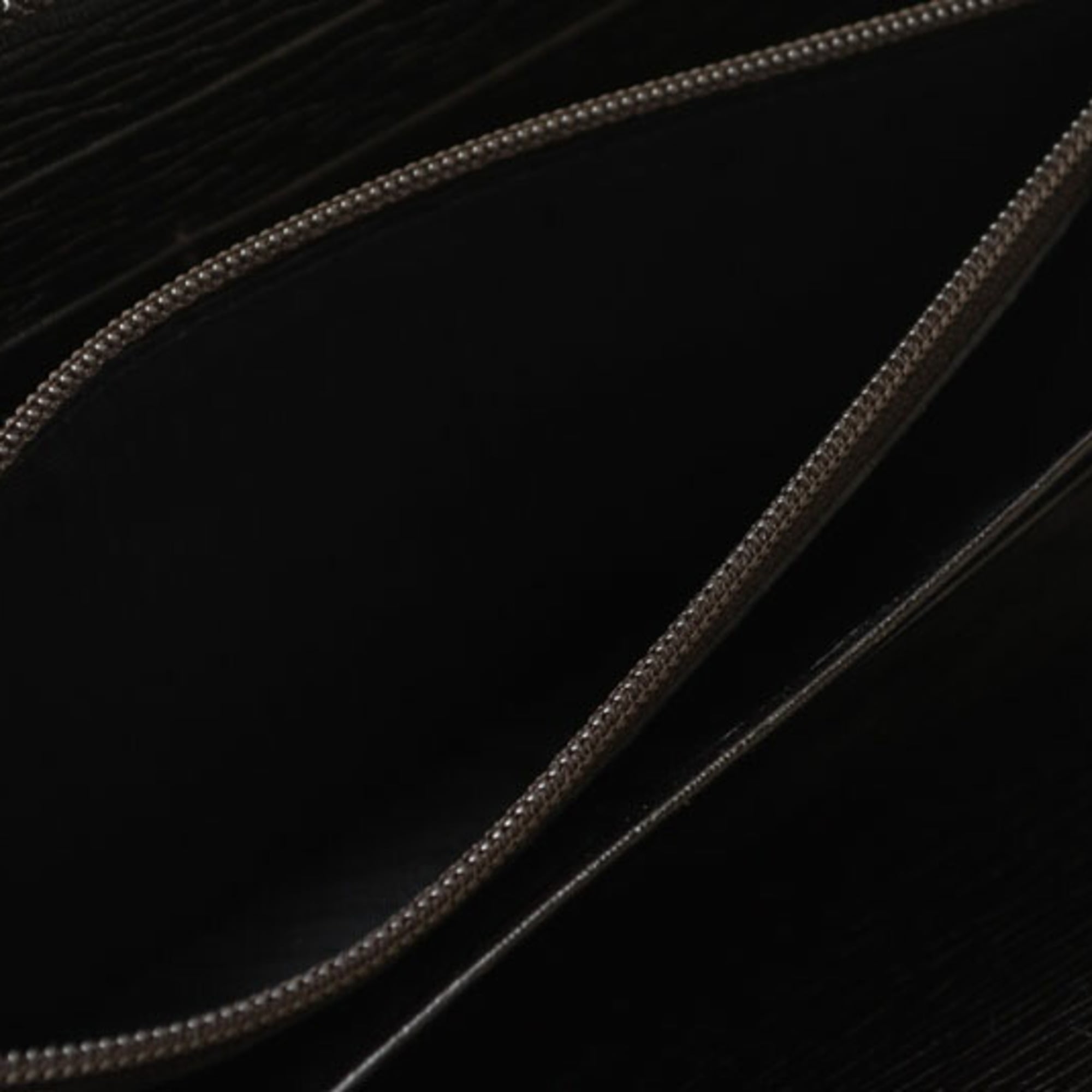 Salvatore Ferragamo Gancini Dark Brown Red Color Leather Long Wallet (Bi-Fold) (Pre-Owned)