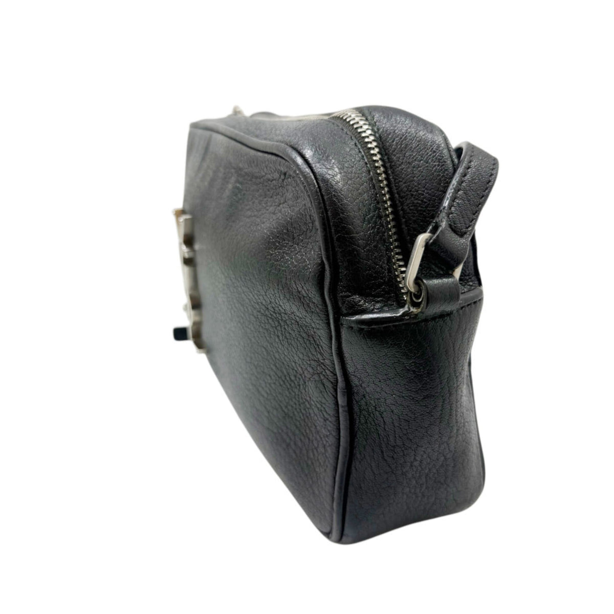 Saint Laurent Black Leather Shoulder Bag (Pre-Owned)