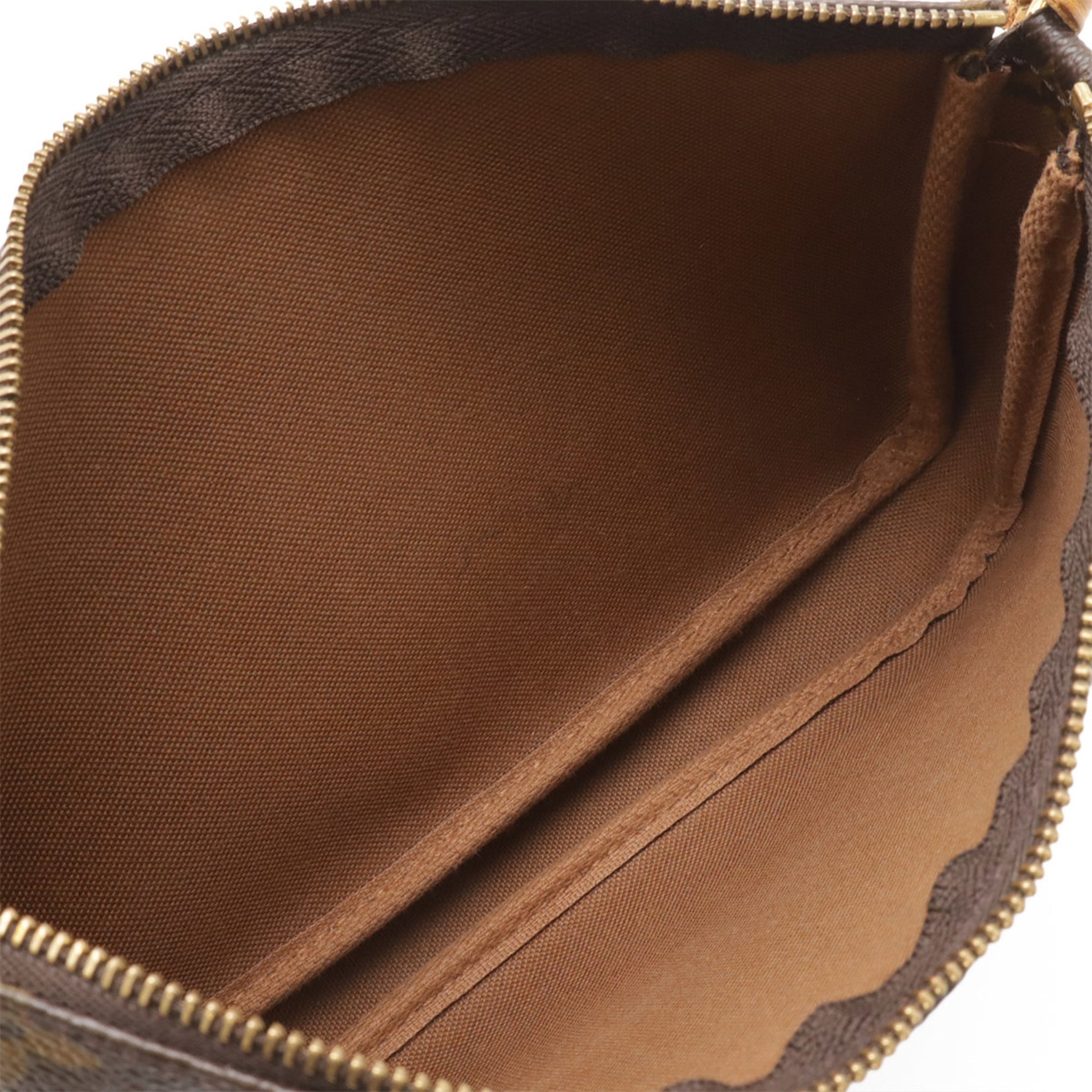 Louis Vuitton Brown Monogram Canvas Pvc Coated Canvas Handbag Pochette Pouch (Pre-Owned)