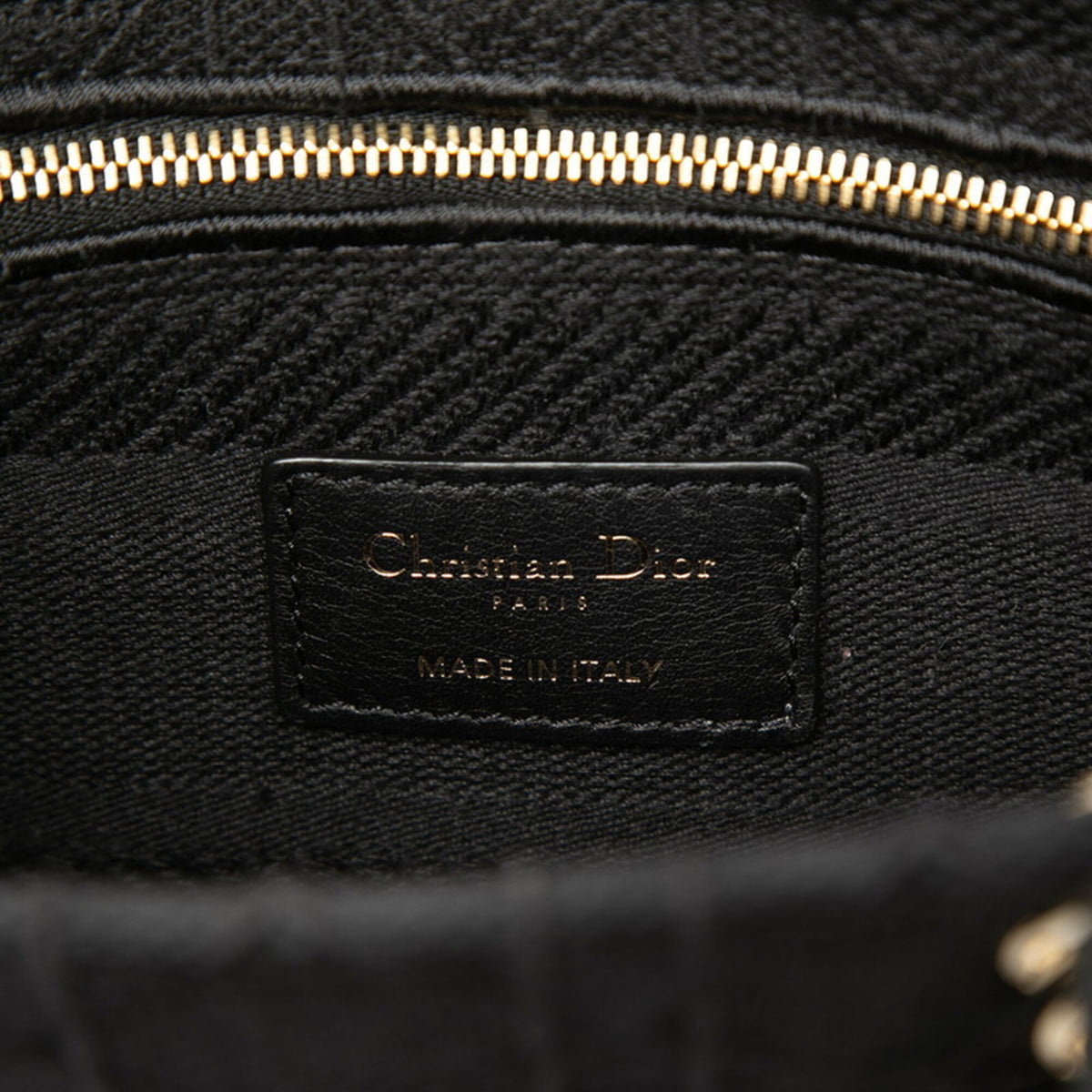 Christian Dior Black Canvas Handbag Shoulder Bag (Pre-Owned)