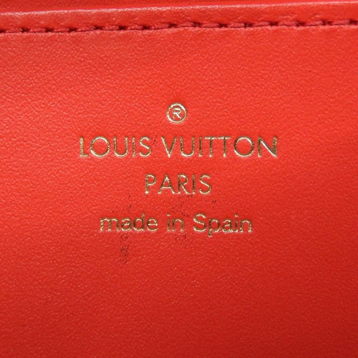 Louis Vuitton Brown Coquelicots Red Color Pvc Leather Long Wallet (Tri-Fold) (Pre-Owned)