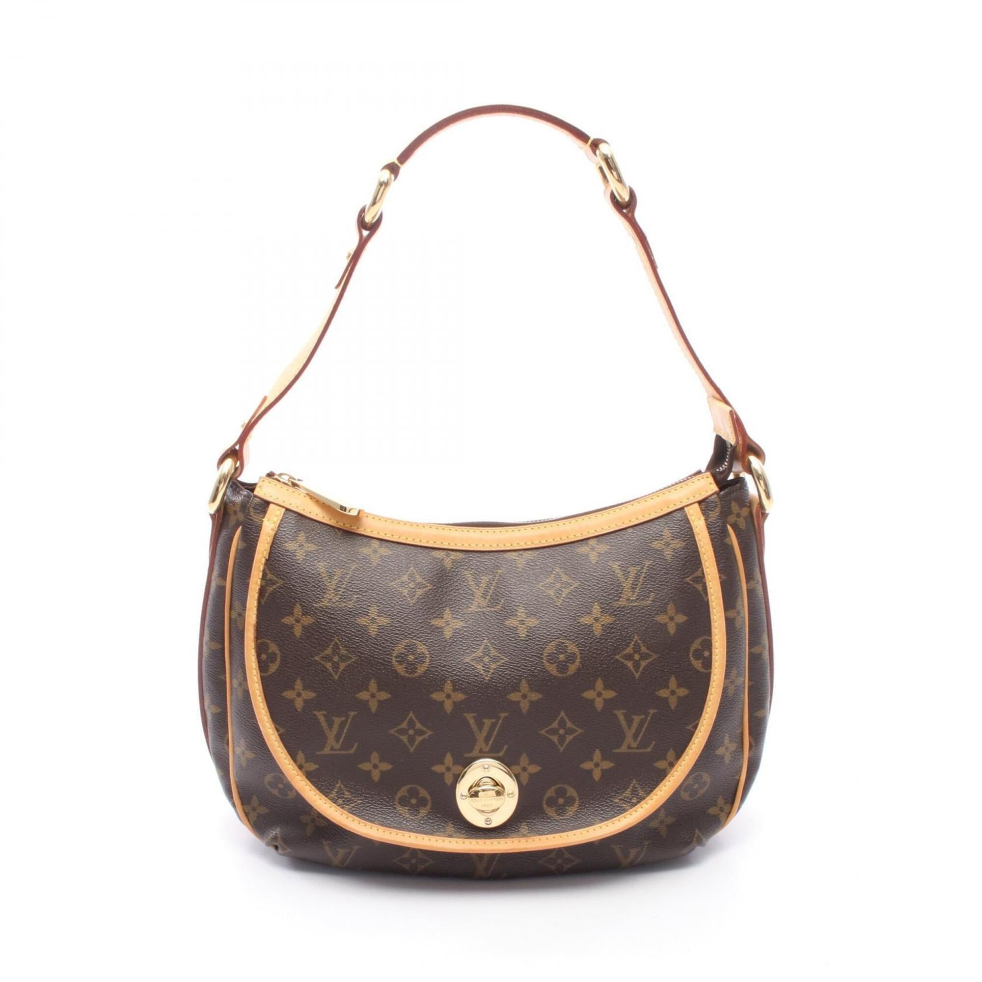 Louis Vuitton Brown Coated Canvas Pvc Monogram Leather Handbag Shoulder Bag (Pre-Owned)