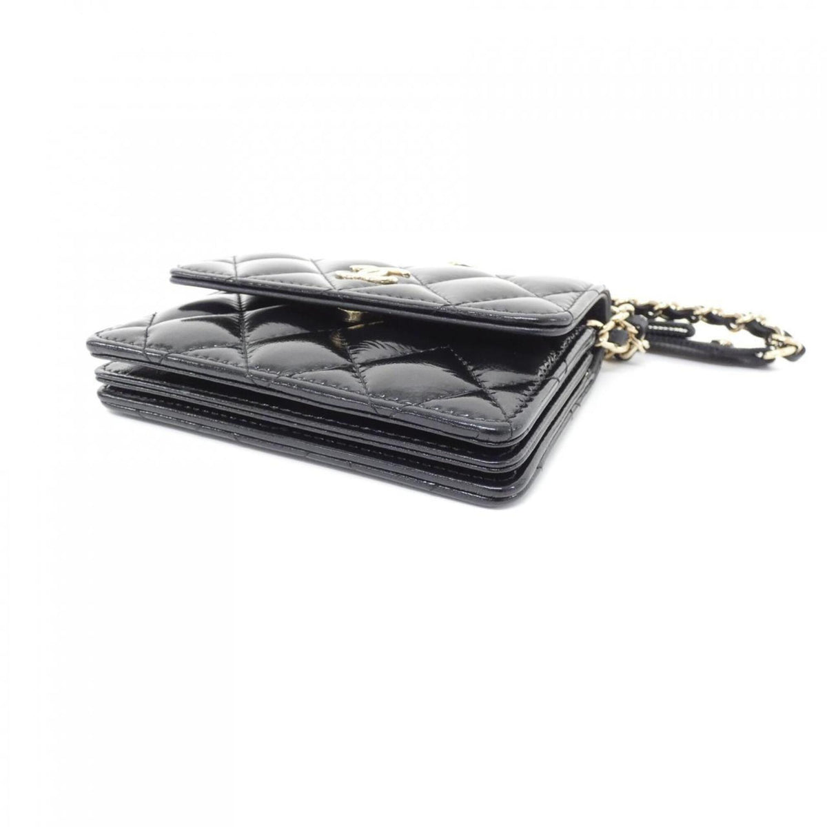 Chanel Black Leather Handbag Shoulder Bag (Pre-Owned)