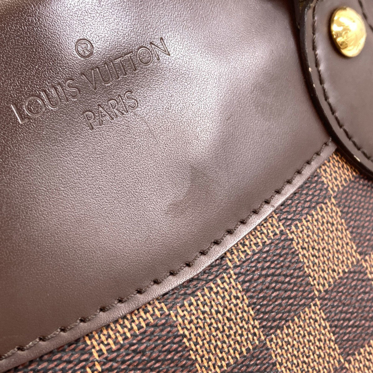 Louis Vuitton Damier Damier Canvas Ebene Damier Canvas Handbag (Pre-Owned)