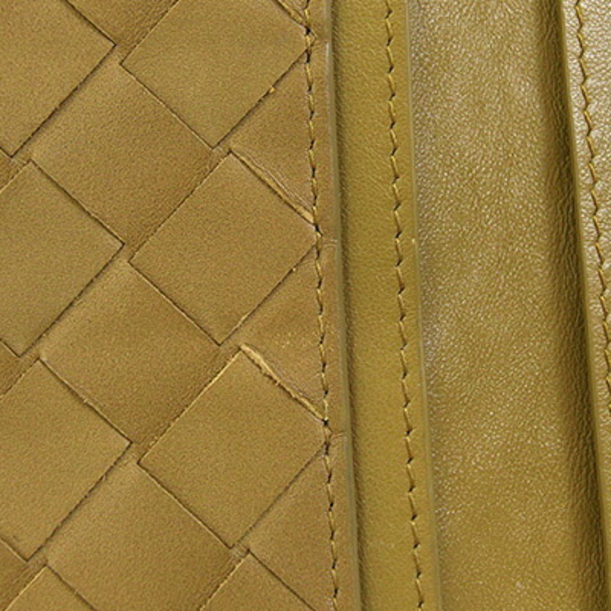 Bottega Veneta Light Brown Leather Long Bill Wallet (Bi-Fold) (Pre-Owned)