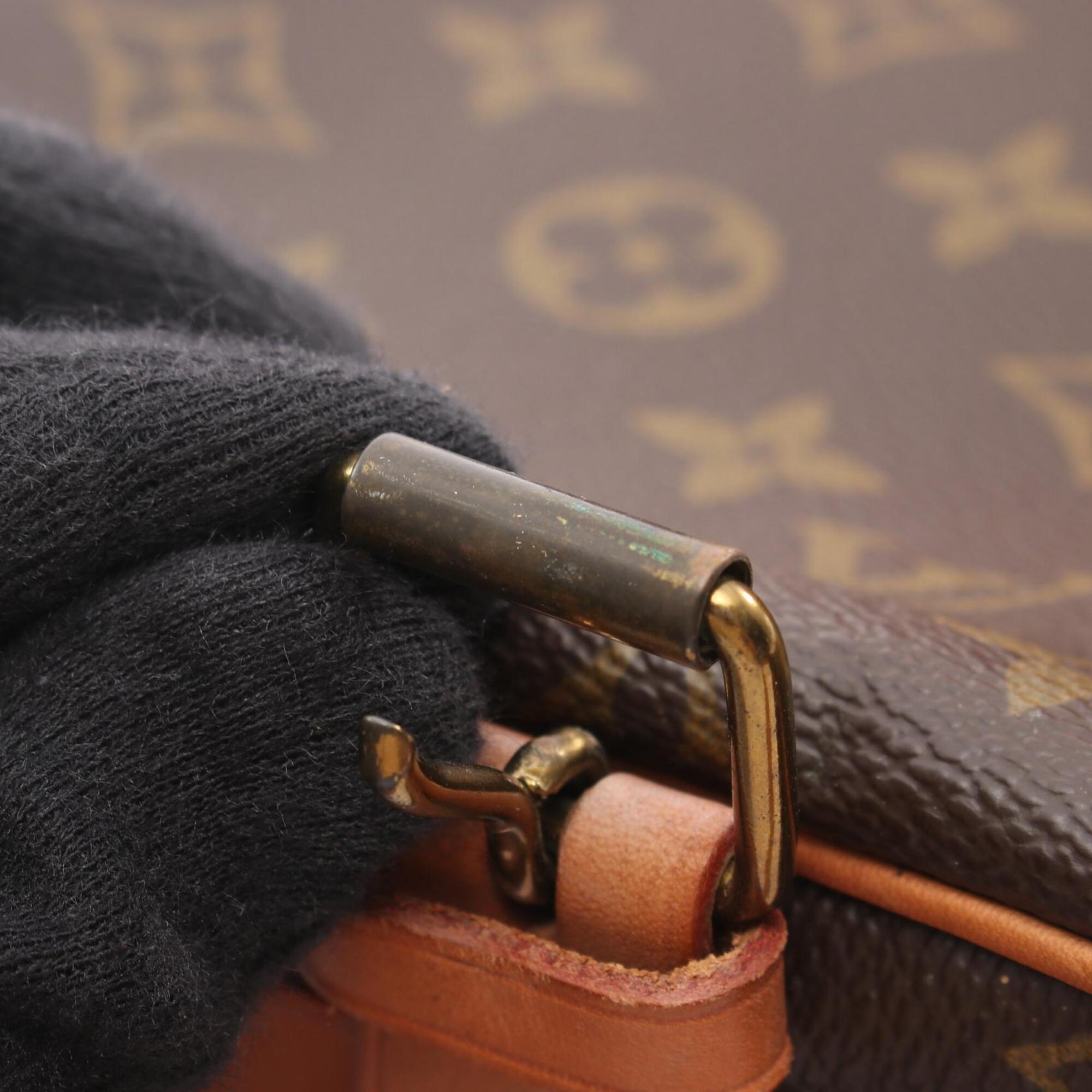 Louis Vuitton Brown Coated Canvas Pvc Monogram Leather Handbag Shoulder Bag (Pre-Owned)
