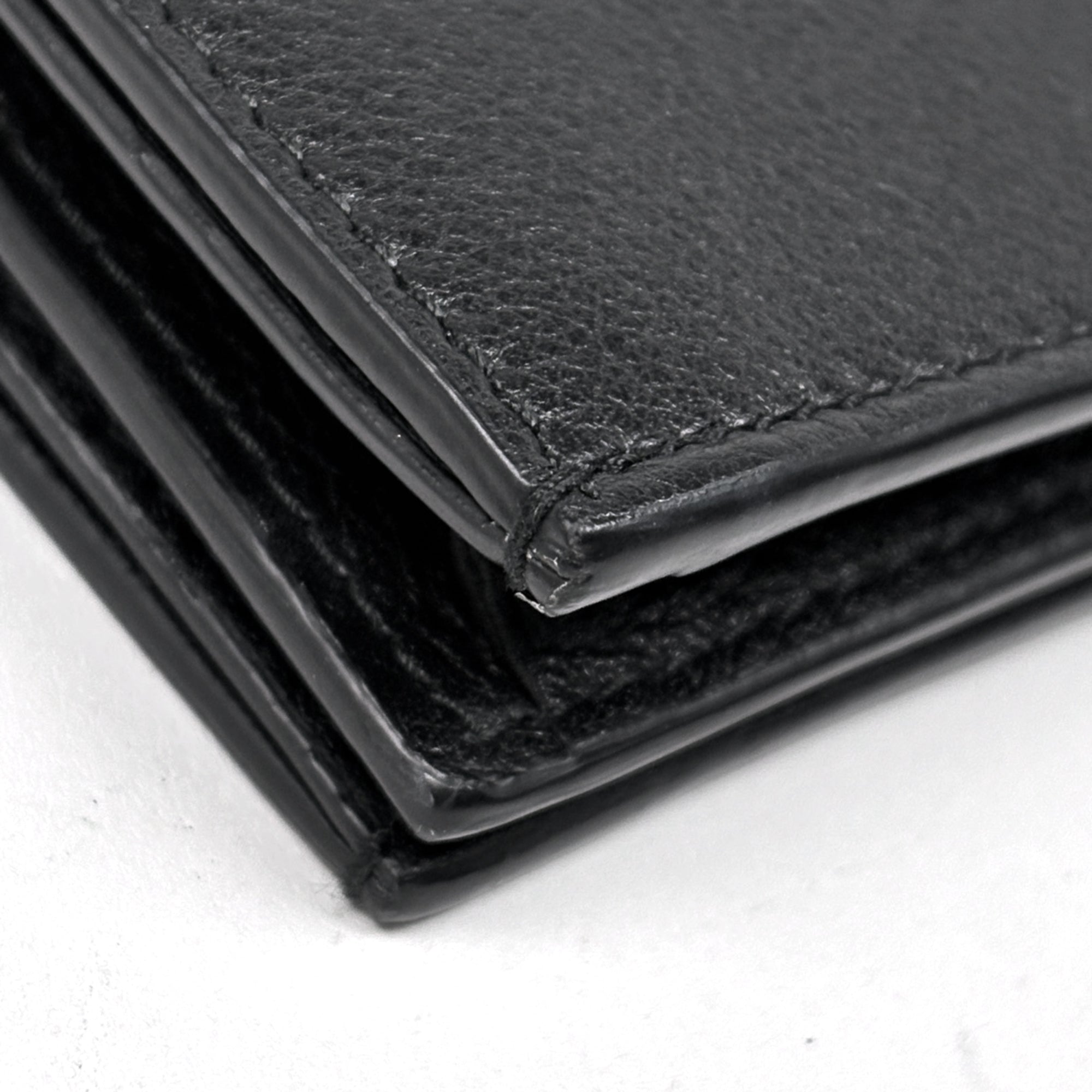 Prada Black Leather Wallet (Bi-Fold) (Pre-Owned)