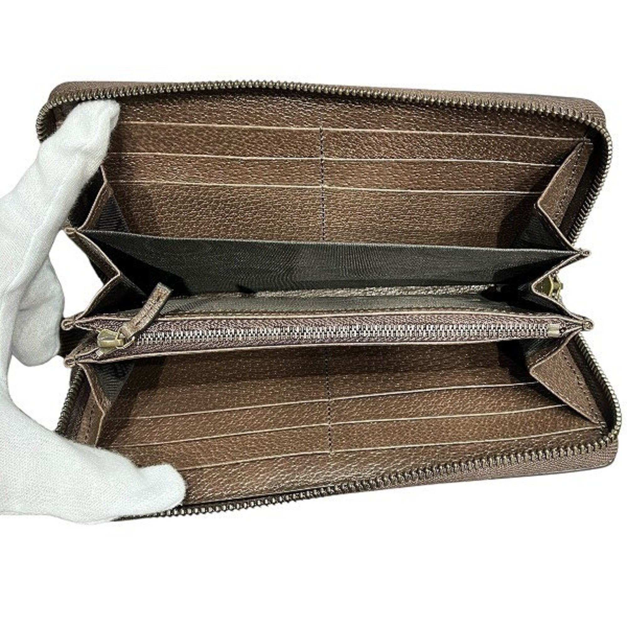 Gucci Brown Bamboo Long Wallet (Bi-Fold) (Pre-Owned)