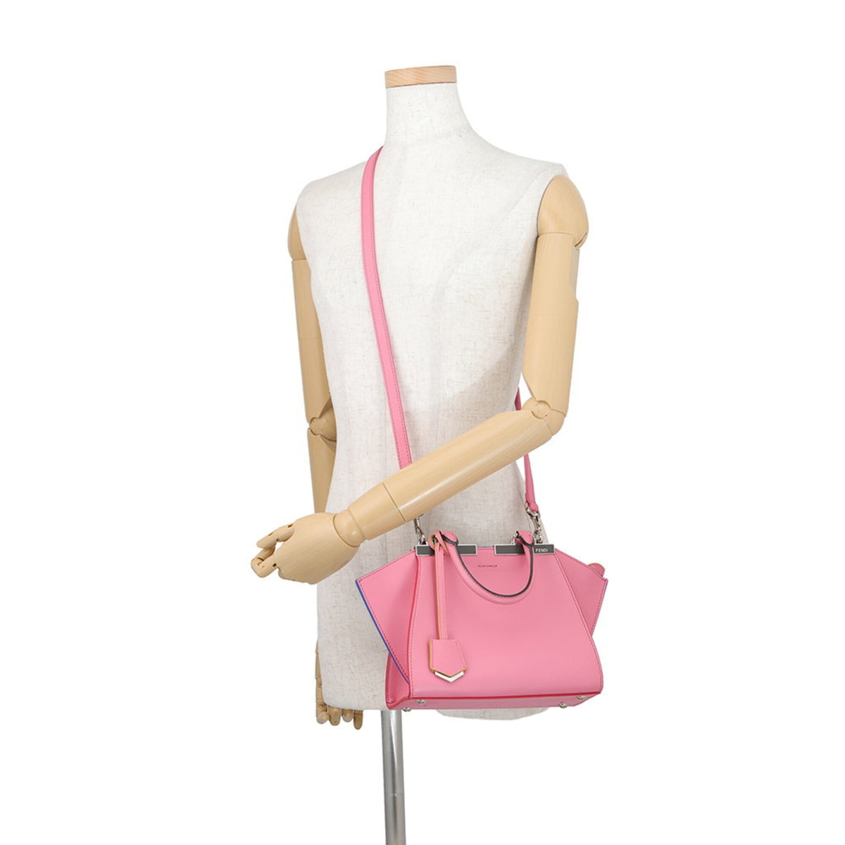 Fendi Pink Leather Handbag (Pre-Owned)