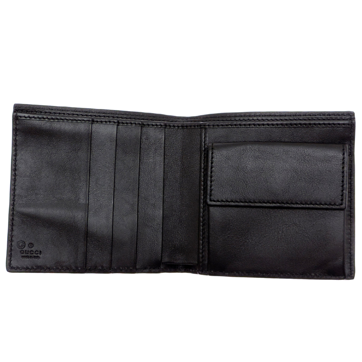 Gucci Black Leather Wallet (Bi-Fold) (Pre-Owned)