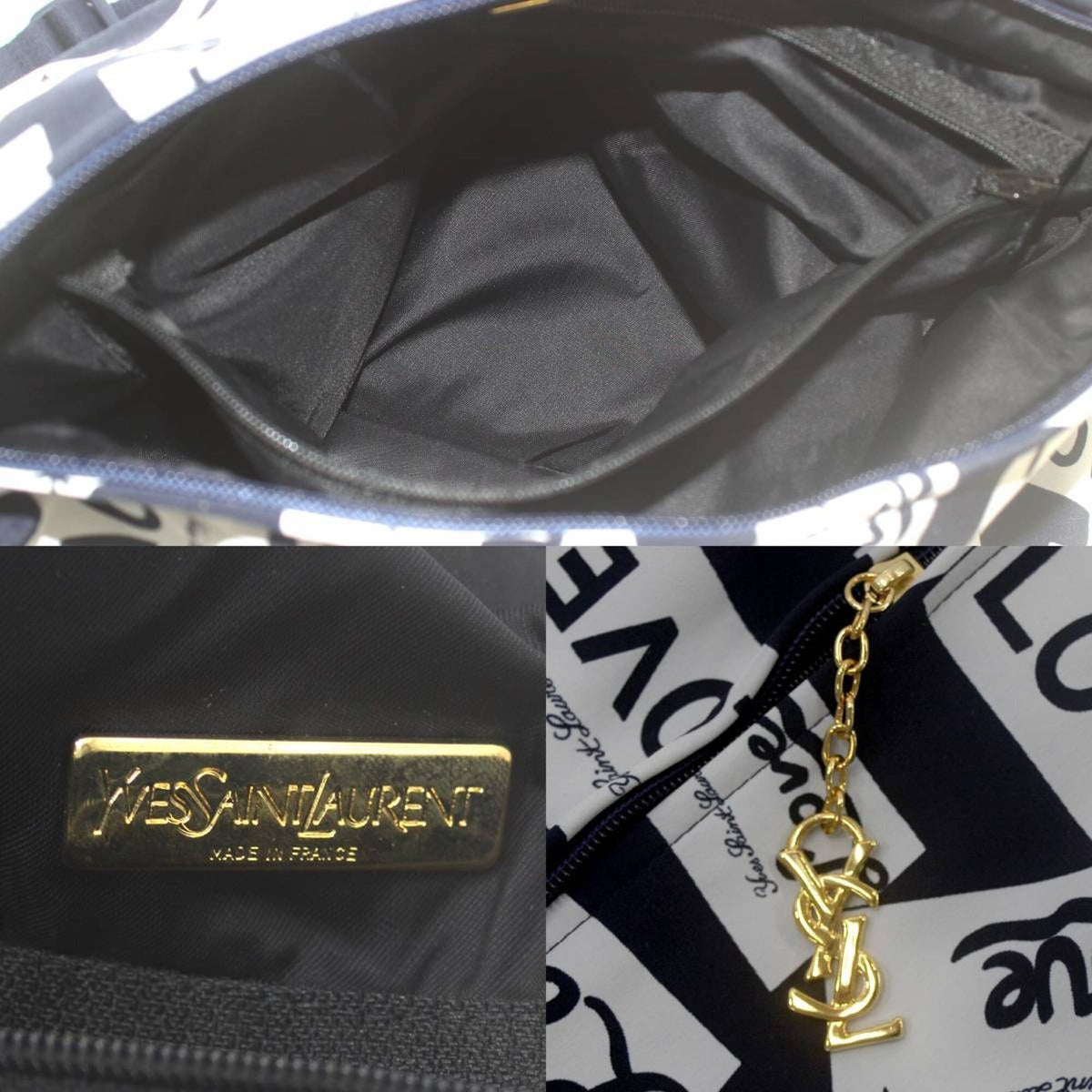 Yves Saint Laurent Navy Nylon Shoulder Bag (Pre-Owned)
