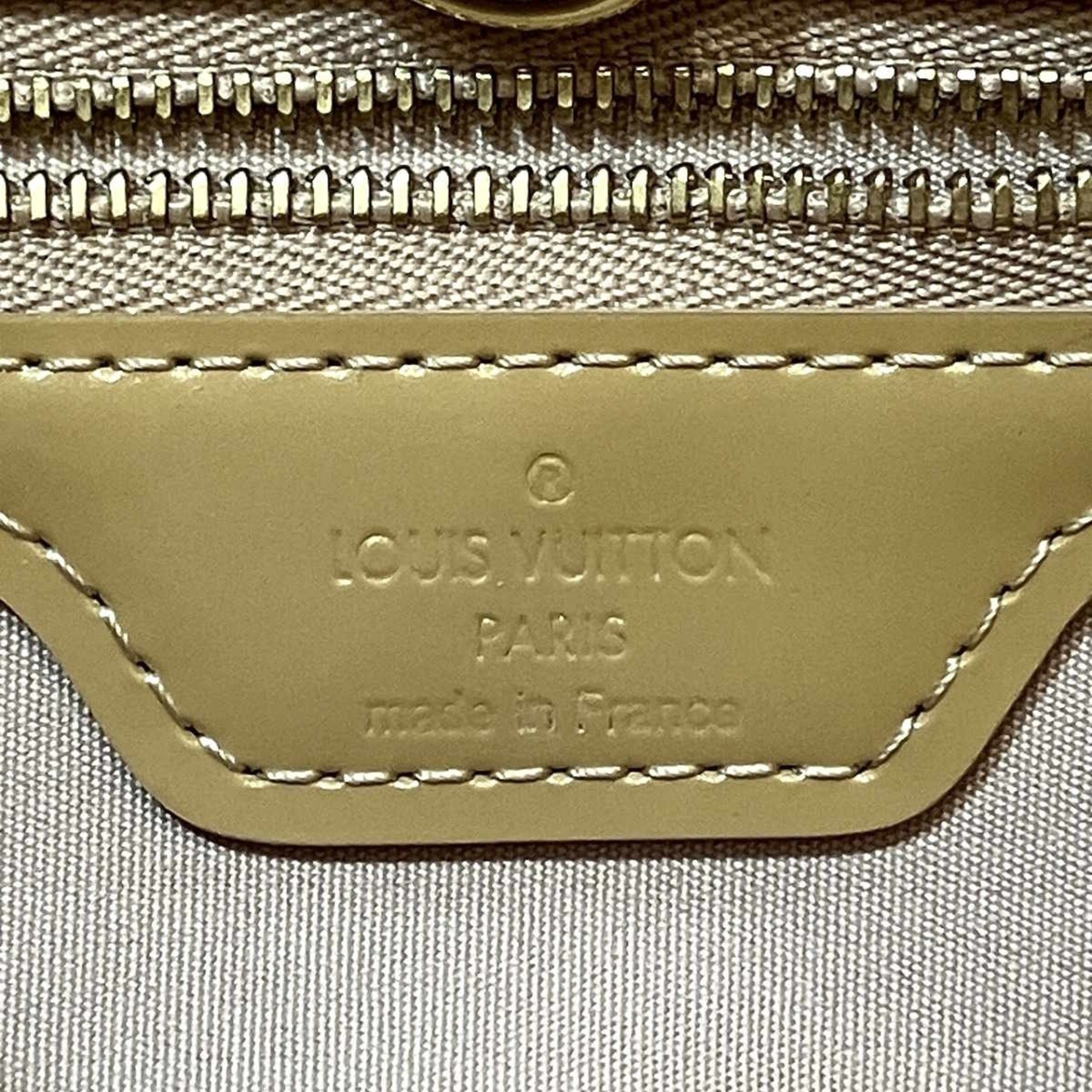 Louis Vuitton Yellow Vernis Handbag (Pre-Owned)