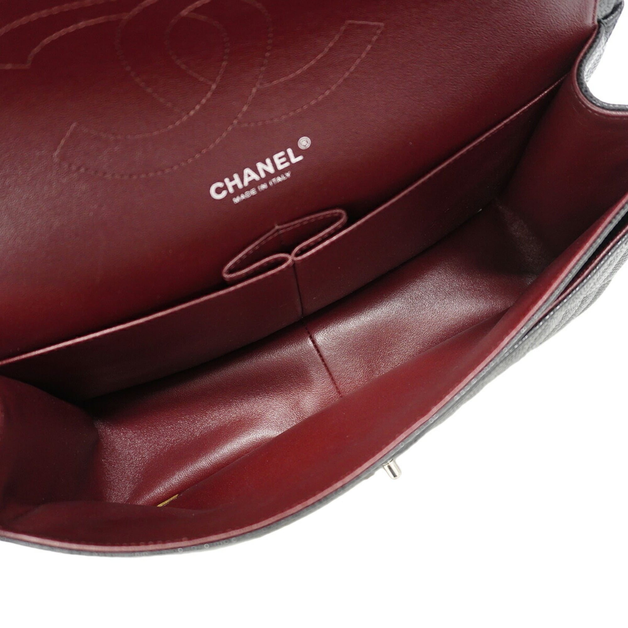 Chanel Black Grained Calfskin Shoulder Bag (Pre-Owned)