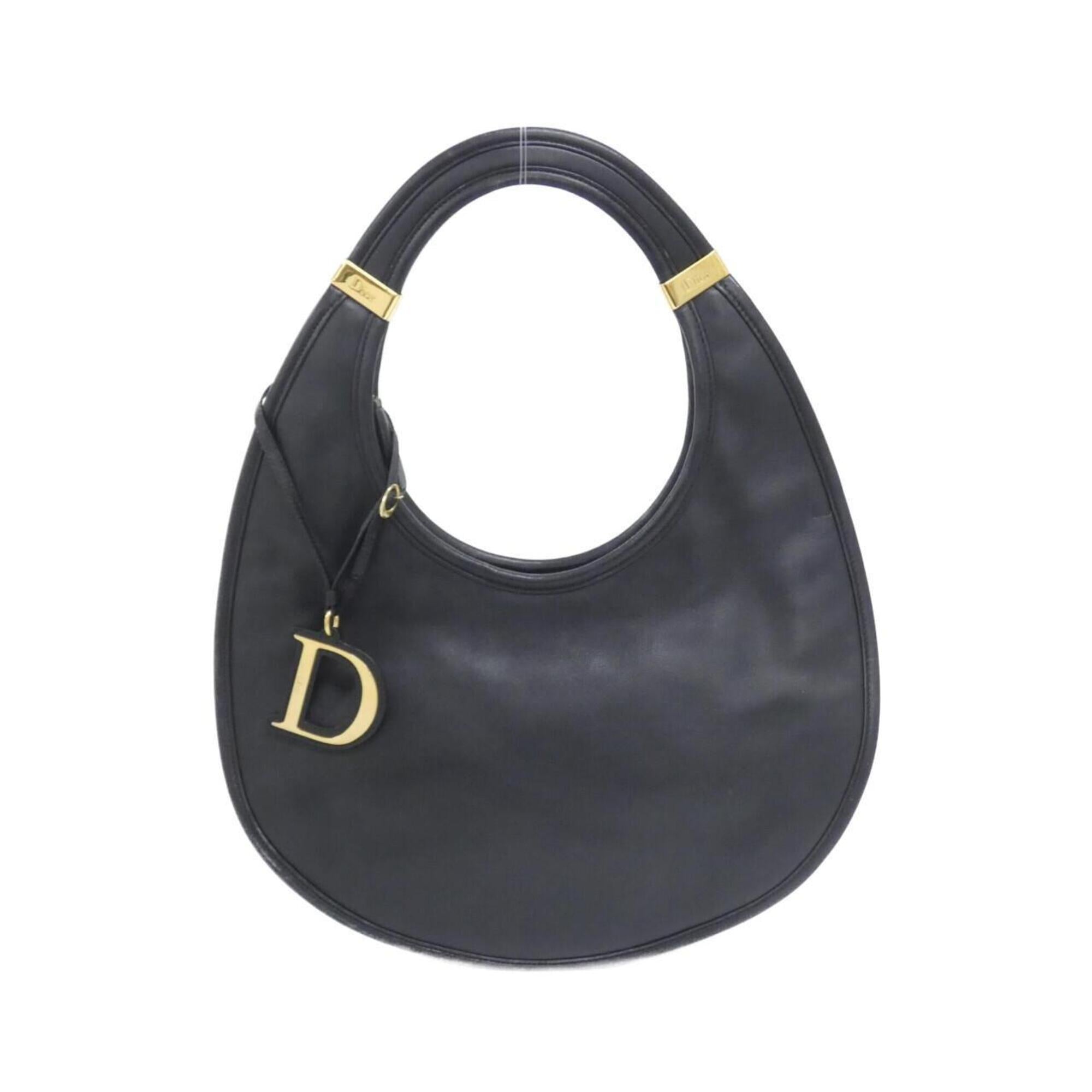 Christian Dior Black Leather Shoulder Bag (Pre-Owned)