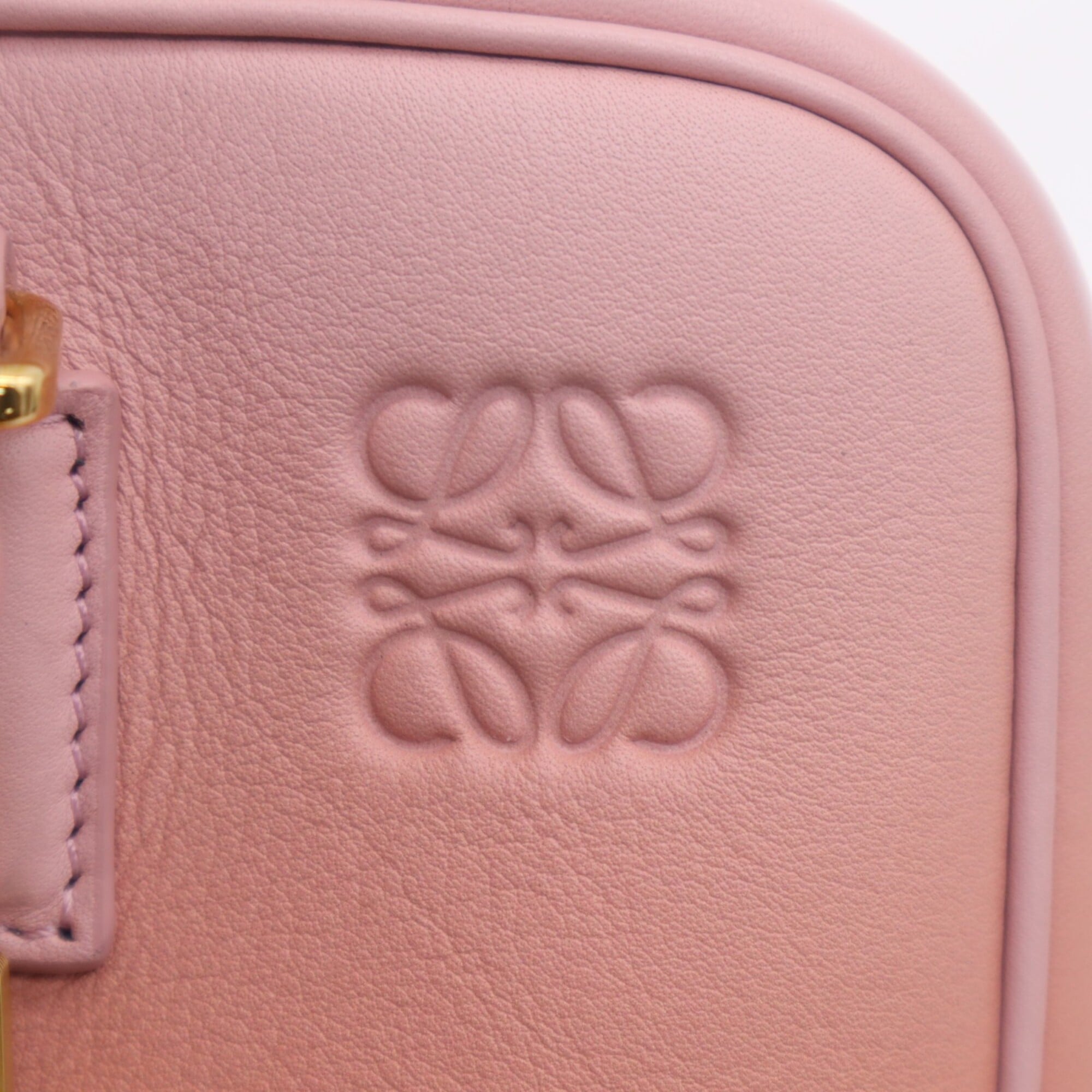 Loewe Amazona Orange Pink Leather Handbag Shoulder Bag (Pre-Owned)