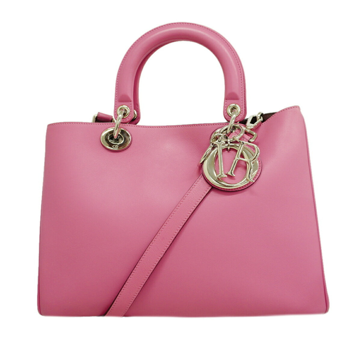 Christian Dior Pink Leather Handbag (Pre-Owned)