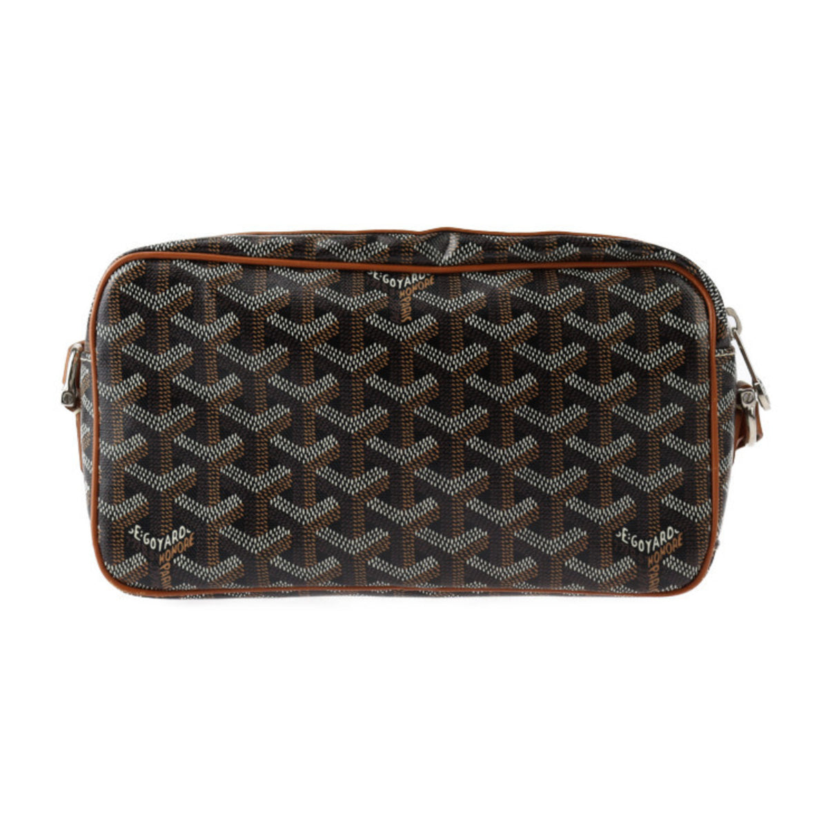 Goyard Cap Vert Black Brown Pvc Leather Shoulder Bag (Pre-Owned)