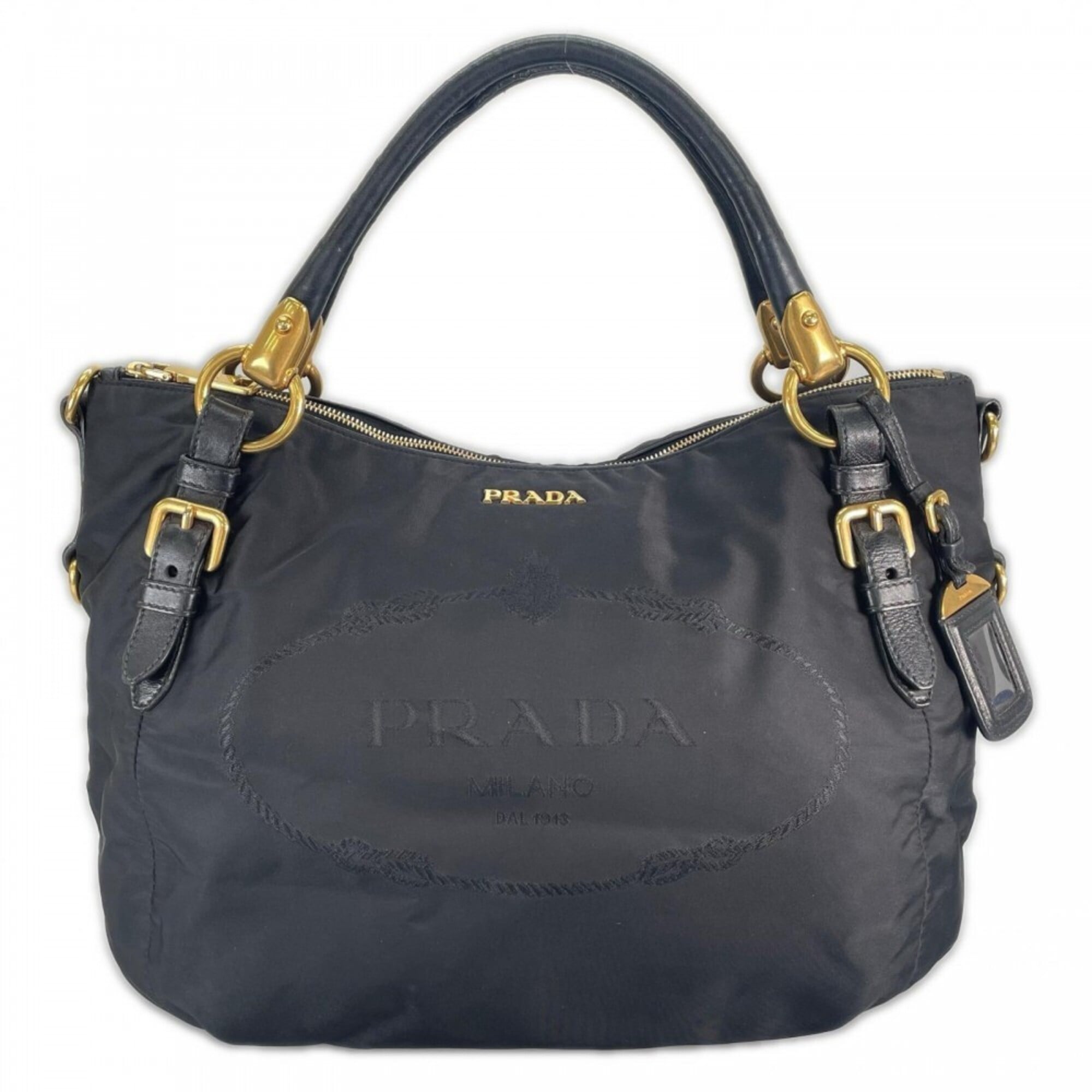Prada Black Nylon Handbag (Pre-Owned)