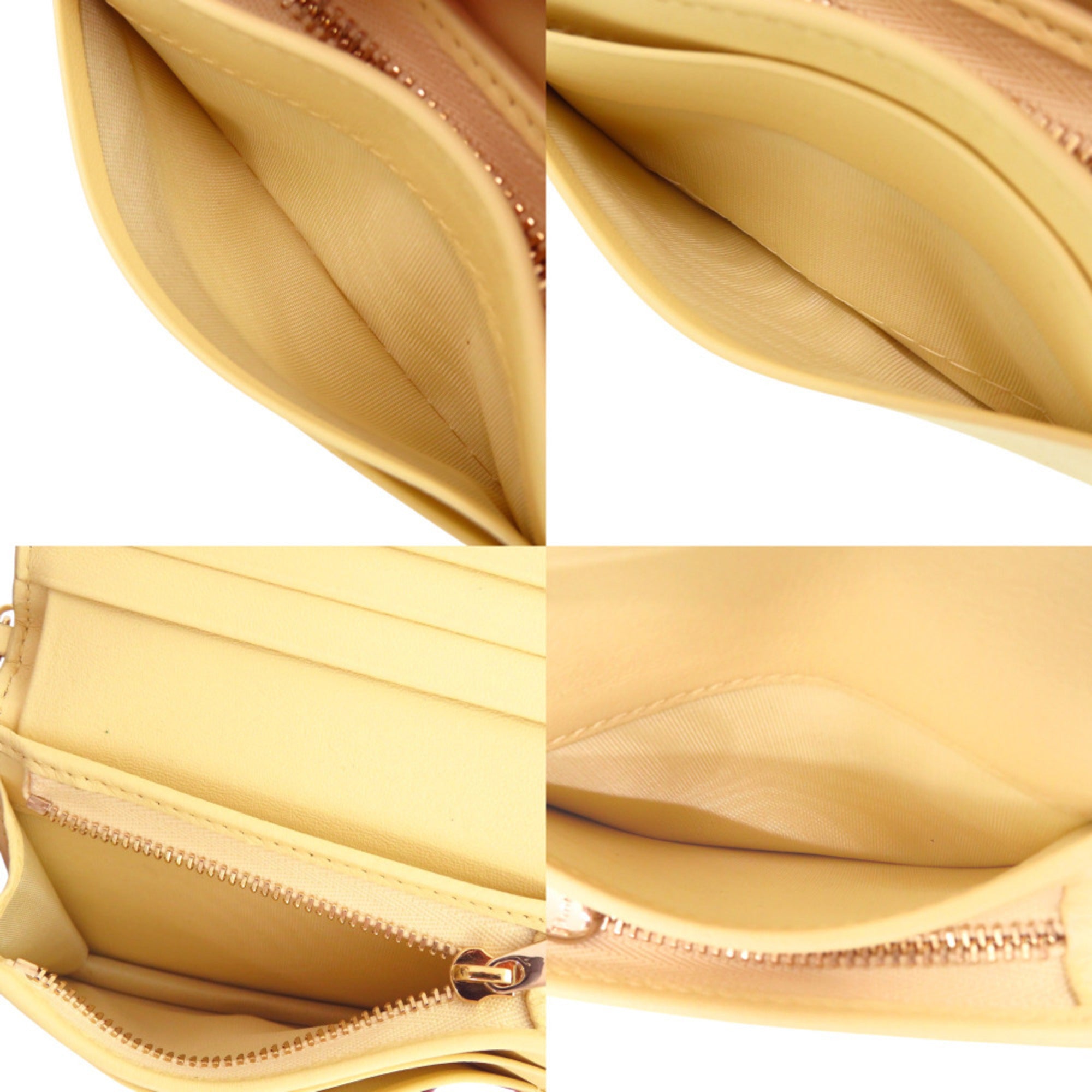 Christian Dior Yellow Leather Wallet (Bi-Fold) (Pre-Owned)