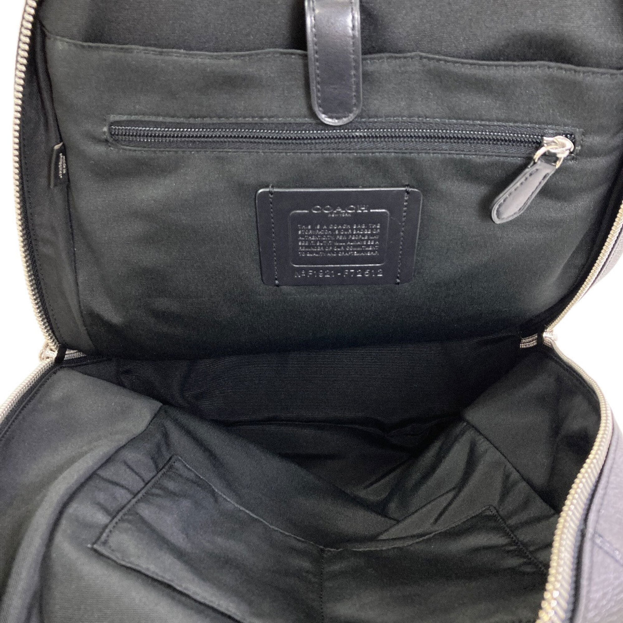 Coach Black Pvc Backpack (Pre-Owned)