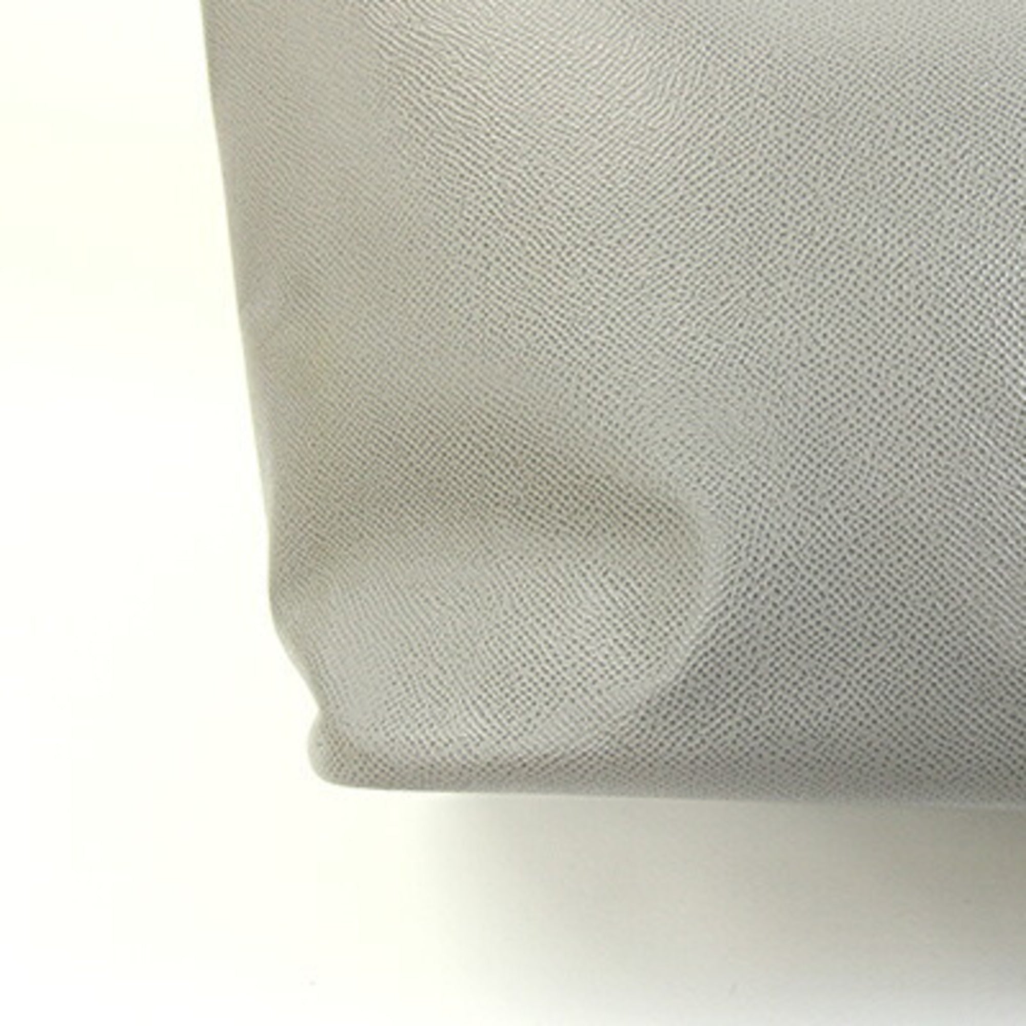 Salvatore Ferragamo Gray Leather Pouch Tote Bag (Pre-Owned)