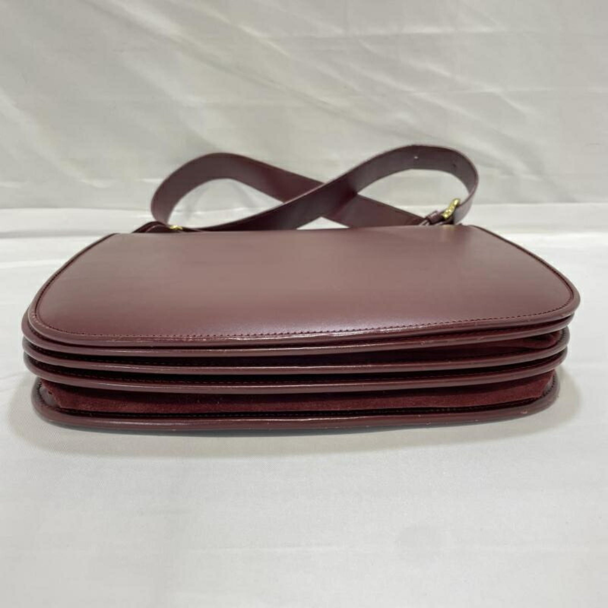 Cartier Blue Wine Red Shoulder Bag (Pre-Owned)