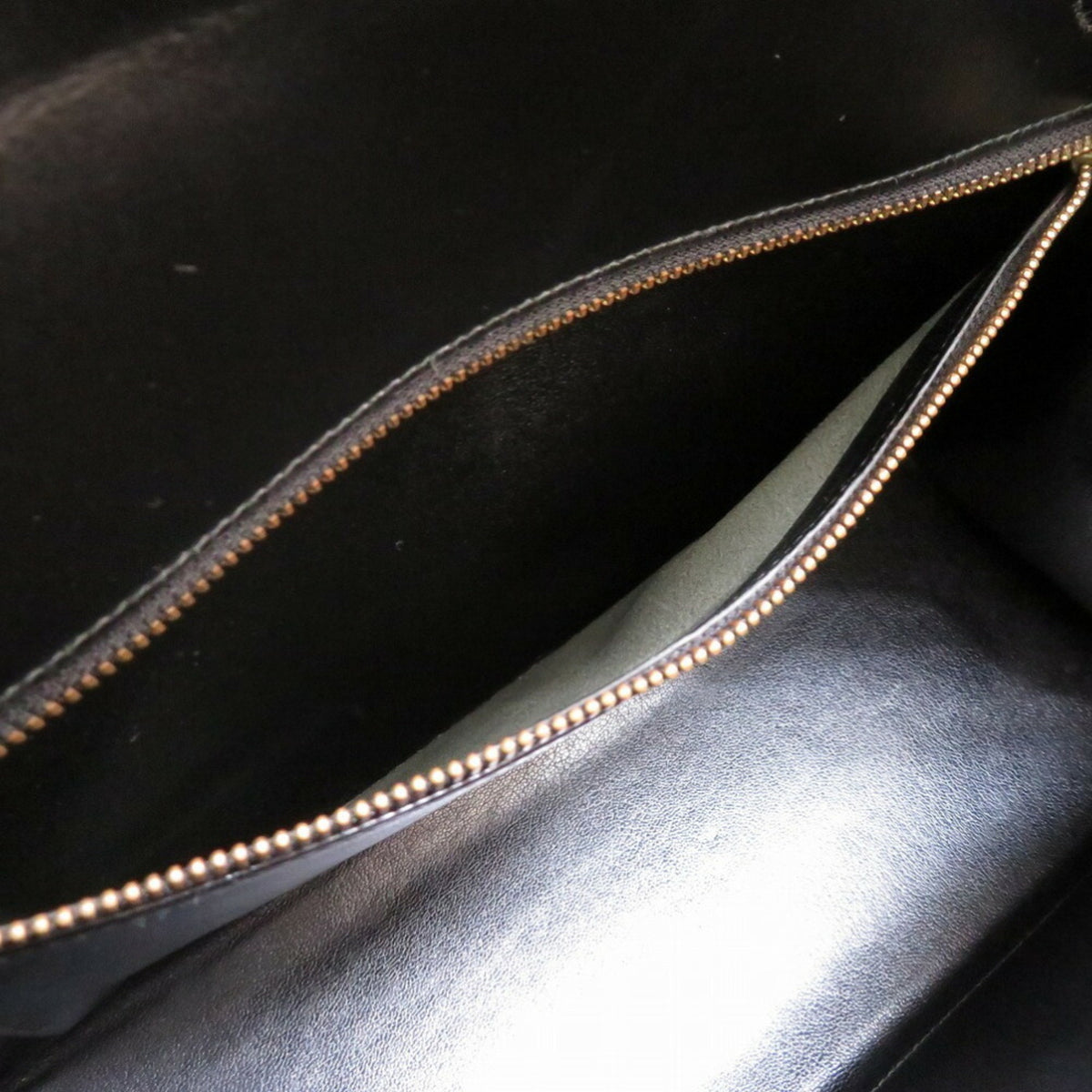 Hermes Black Box Calf Leather Handbag (Pre-Owned)