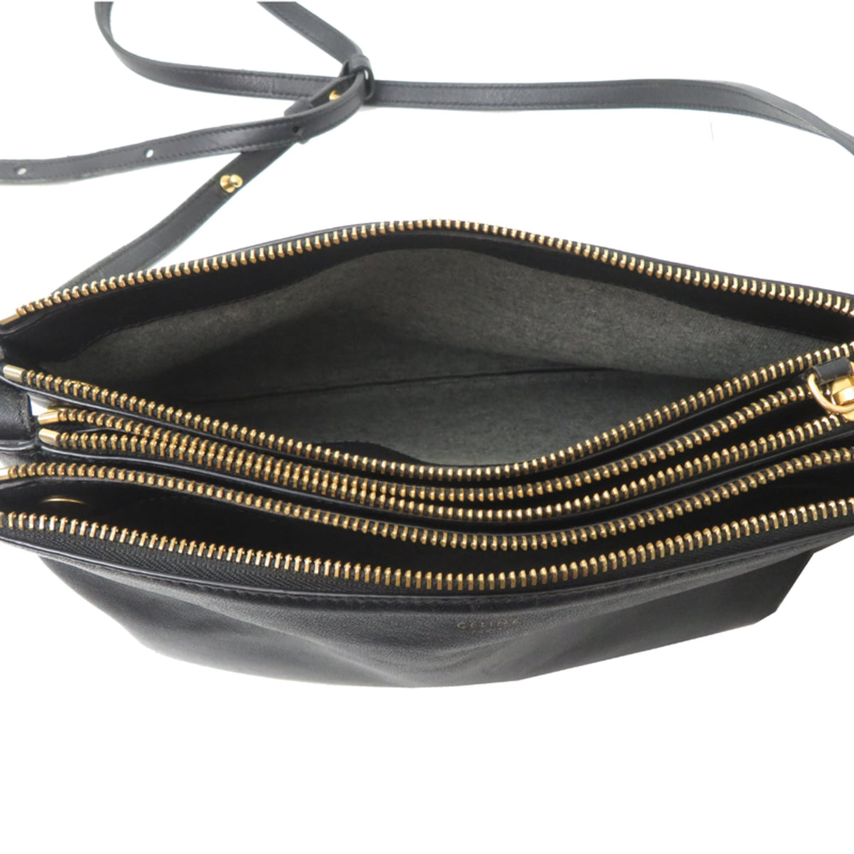Celine Black Leather Shoulder Bag (Pre-Owned)