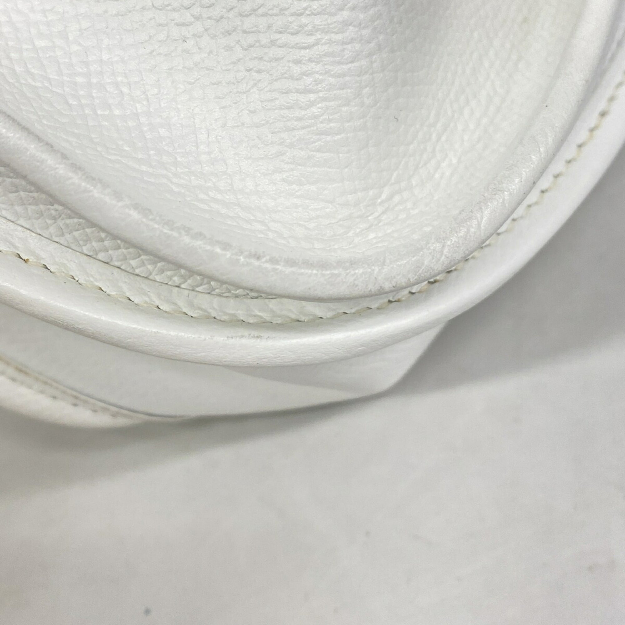 Hermes White Epsom Leather Shoulder Bag (Pre-Owned)