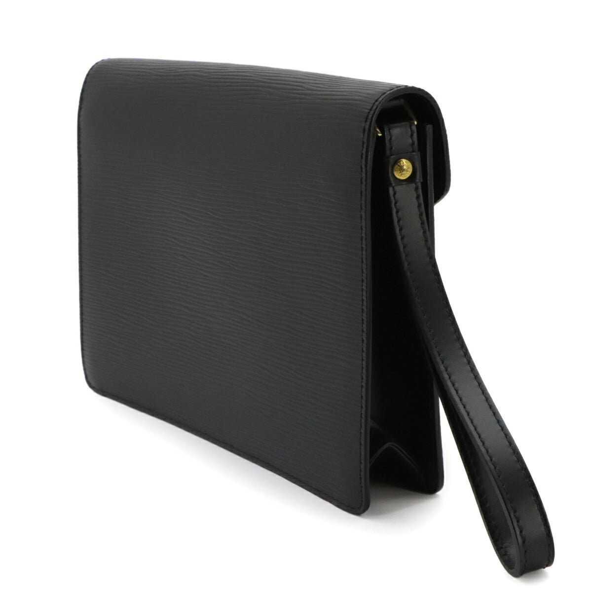 Louis Vuitton Noir Epi Leather Clutch Bag Pochette (Pre-Owned)