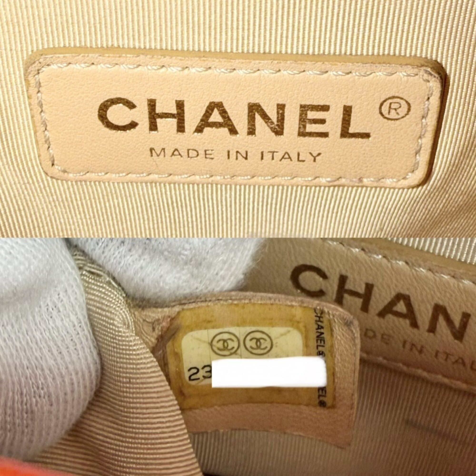Chanel Orange Leather Shoulder Bag (Pre-Owned)