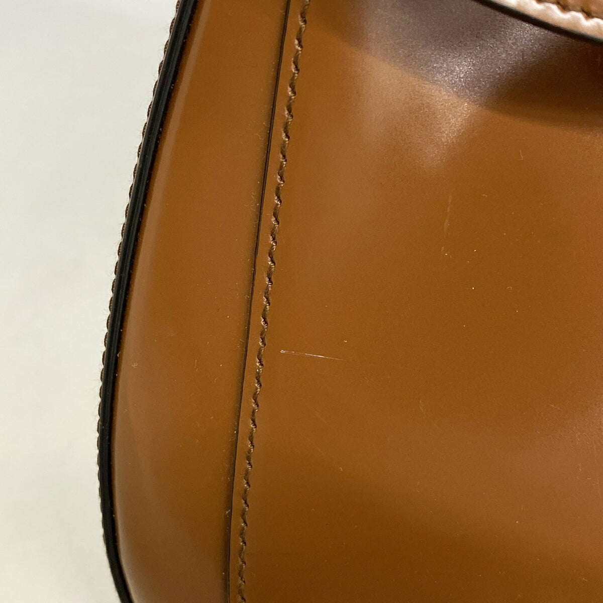 Prada Brown Leather Shoulder Bag (Pre-Owned)